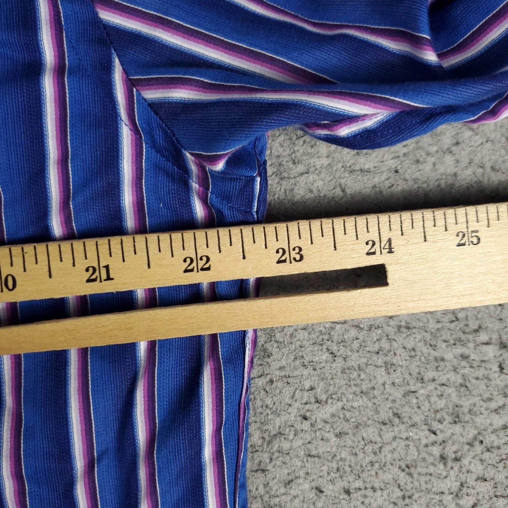 BUGATCHI Bugatchi Shirt Mens Large Blue Striped Shaped Fit Button Up Long Sleeve Size US L / EU 52-54 / 3 - 7 Thumbnail