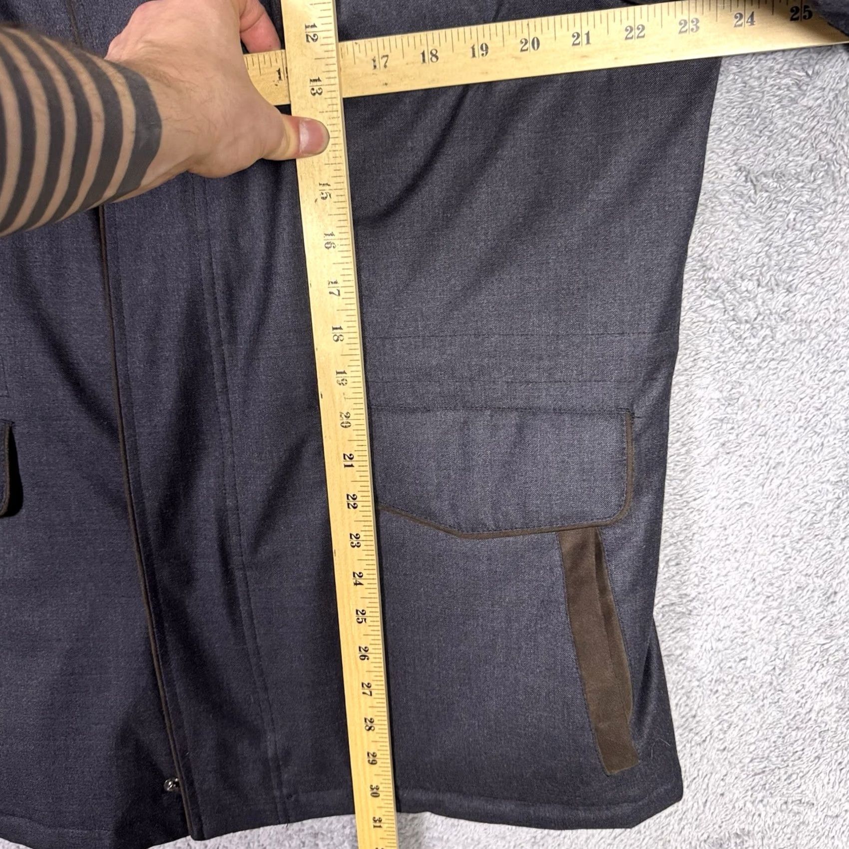 Johnston & Murphy Johnston & Murphy Jacket Mens L Wool Full Zip Lined Insulated Coat Waist Cinch Size US L / EU 52-54 / 3 - 7 Thumbnail