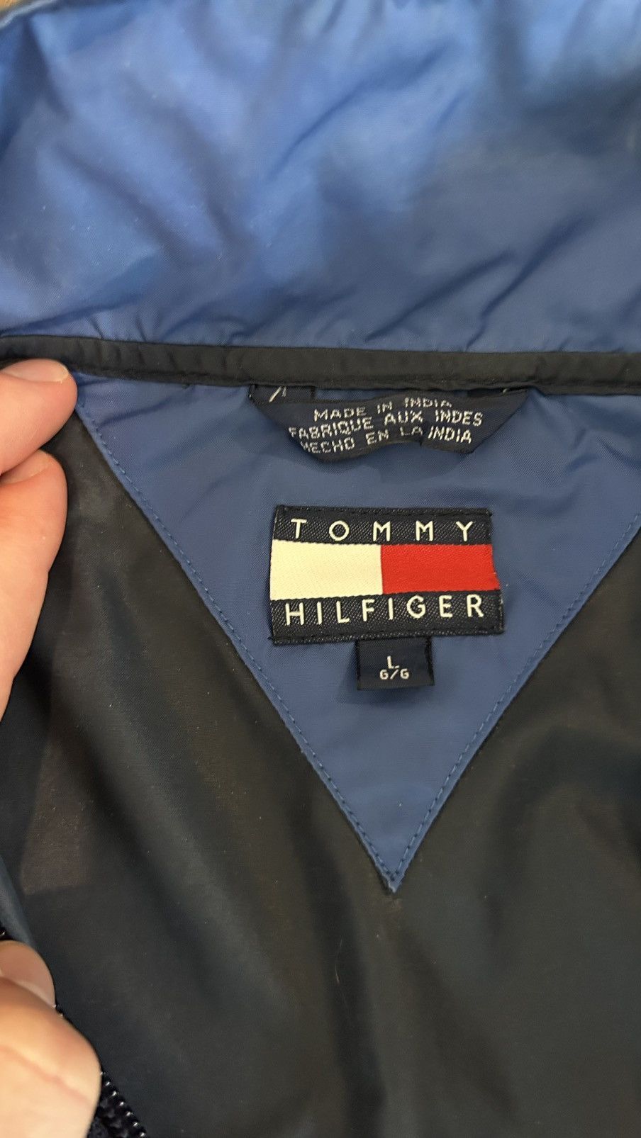 Tommy Hilfiger Navy Blue Tommy Hilfiger Light Jacket Size US L / EU 52-54 / 3 - 4 Thumbnail