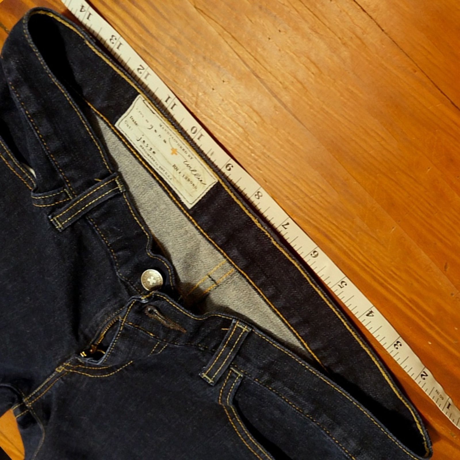 Imogene + Willie NWOT Imogene + Willie Jesse Denim Jeans Dark Wash 27 Size 27" / US 4 / IT 40 - 10 Thumbnail