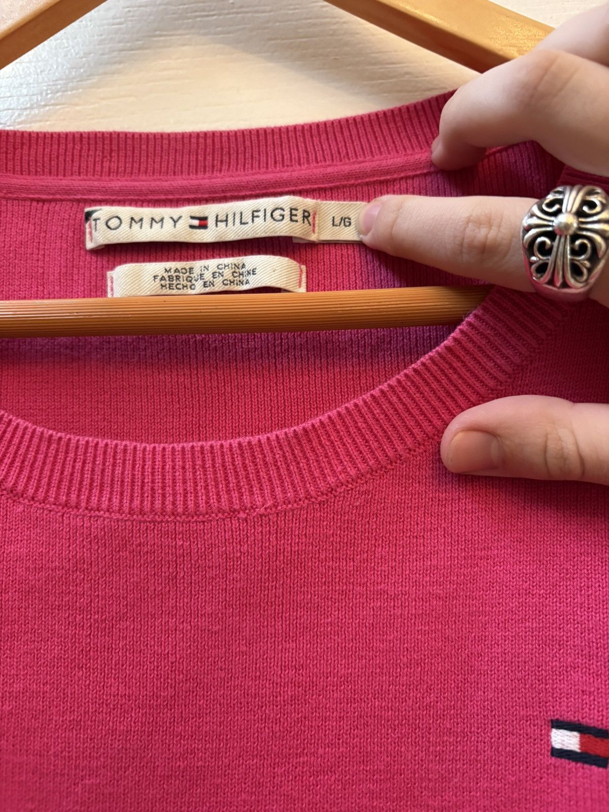 Tommy Hilfiger Vintage Tommy Hilfiger quarter sleeve sweater Size L / US 10 / IT 46 - 2 Thumbnail