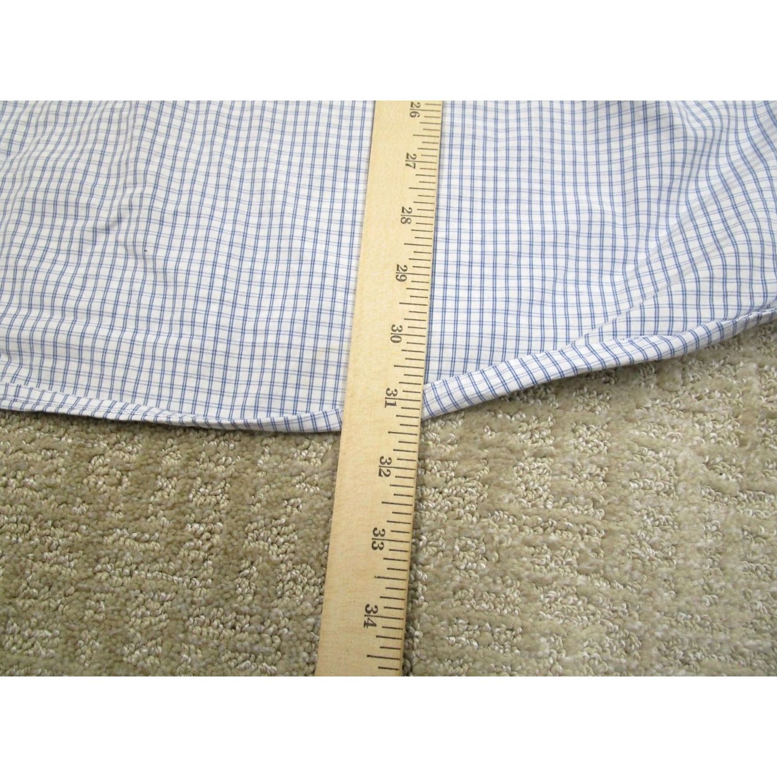 Stetson Stetson Shirt Mens 2XL Blue White Check Western Long Sleeve Button Down Cowboy Size US XXL / EU 58 / 5 - 7 Thumbnail