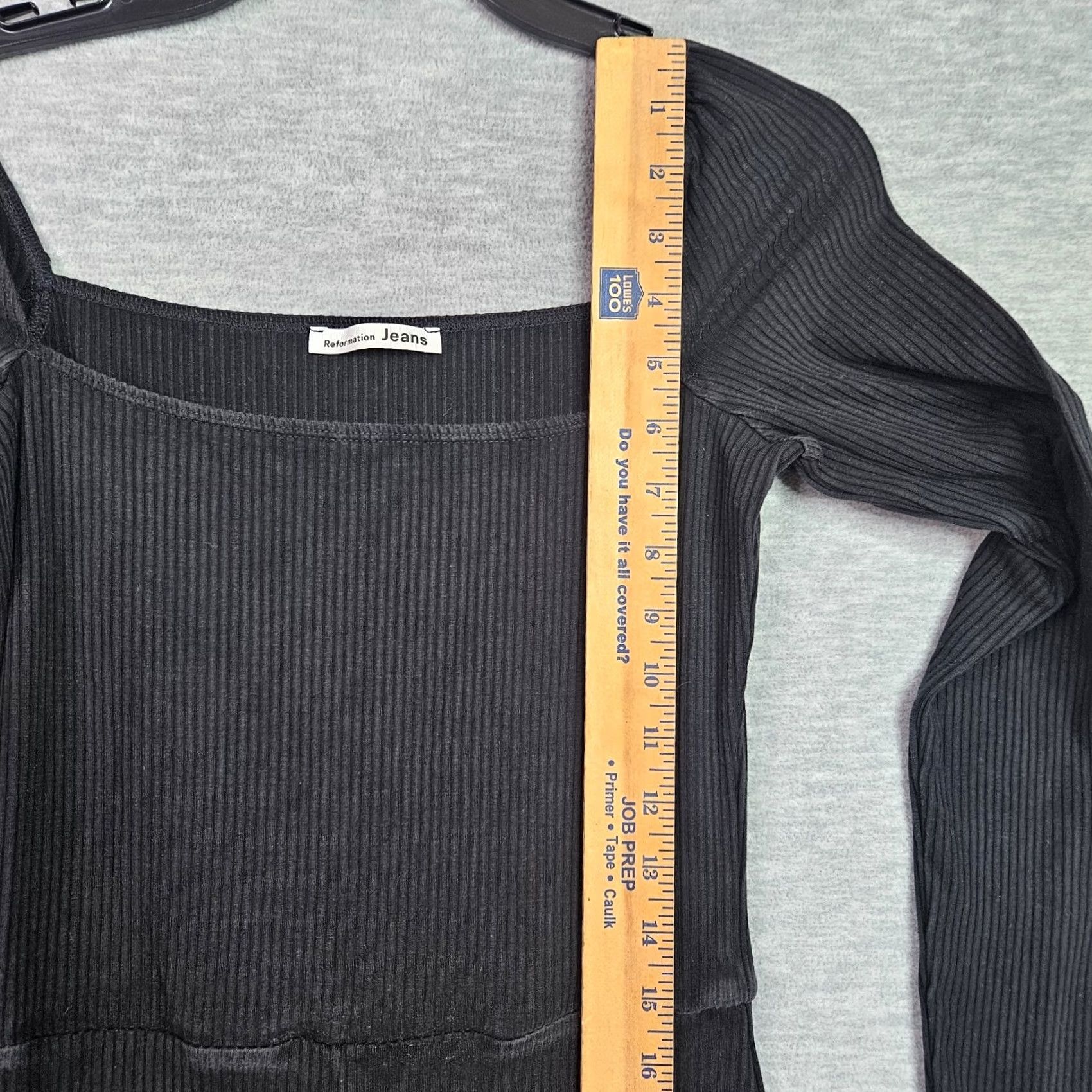 Reformation Reformation Jeans Jumpsuit Women's Black Ribbed Long Sleeve Size S Size S / US 4 / IT 40 - 5 Thumbnail