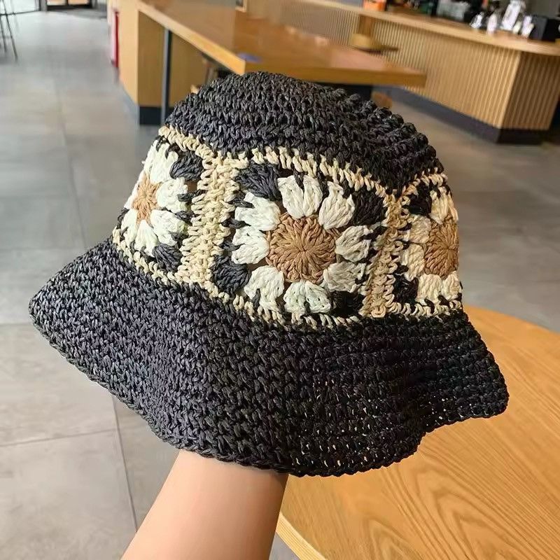 Japanese Brand Sun Beach Crochet Flowers Hat Size ONE SIZE - 2 Thumbnail