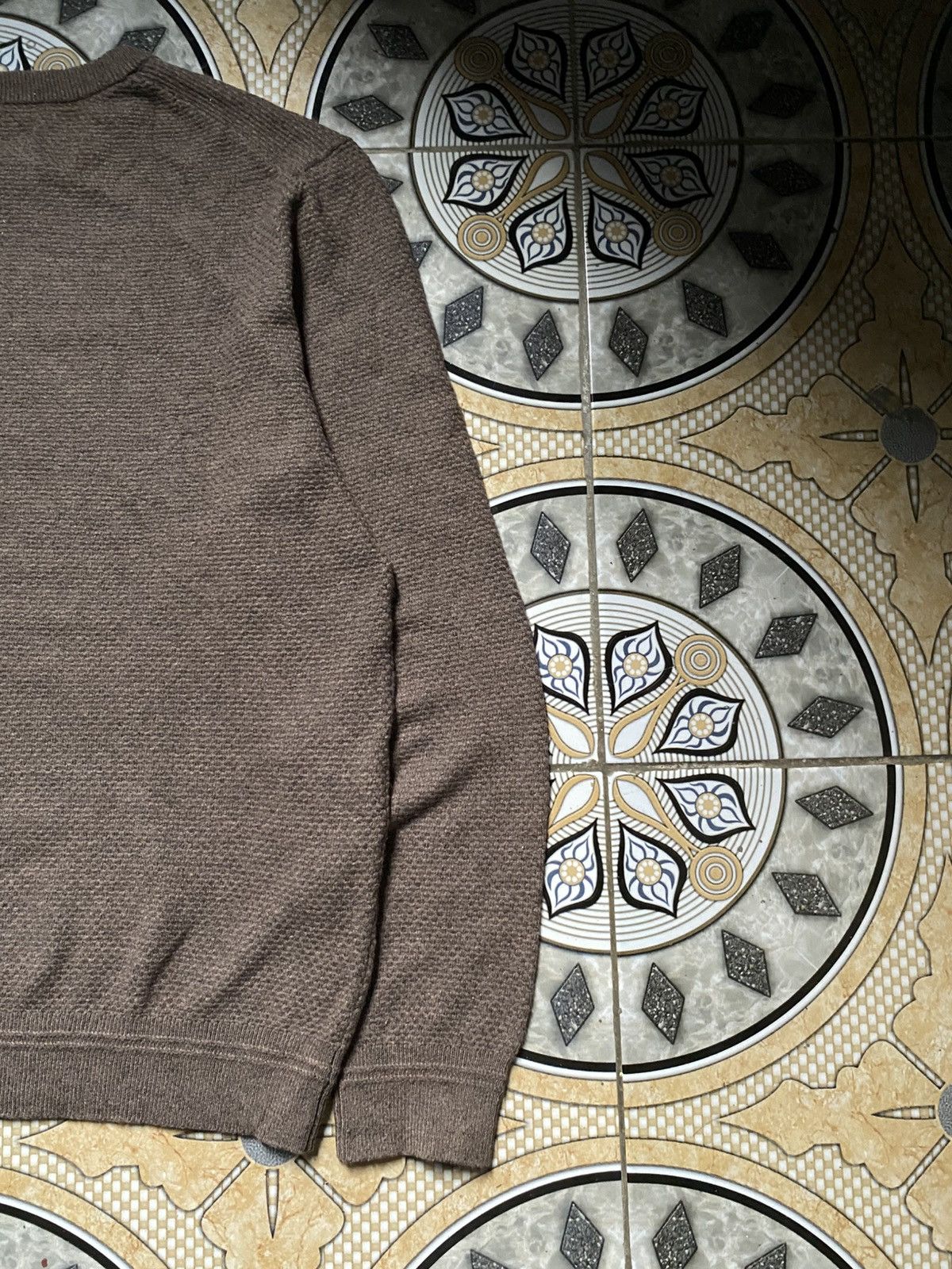 Other Vintage Vibe OLZEN Men’s Textured Knit Crewneck Sweater Size US M / EU 48-50 / 2 - 5 Thumbnail