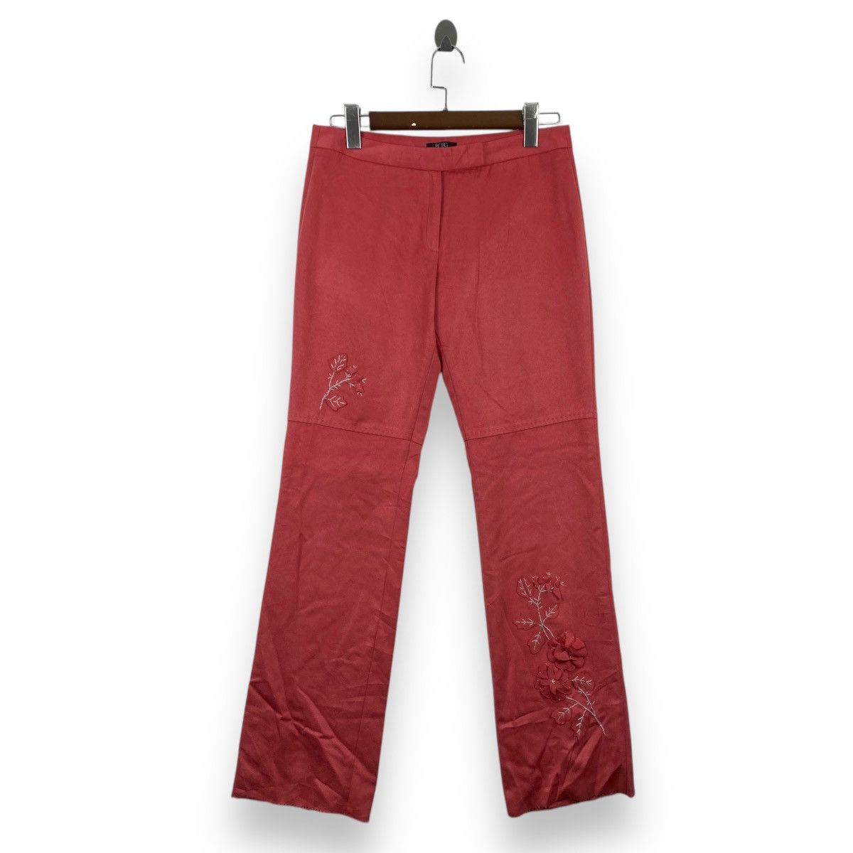 Bcbgmaxazria BCBG MAX AZRIA COLLECTION Women’s Floral Appliqué Detail Red Size 30" / US 8 / IT 44 - 1 Thumbnail