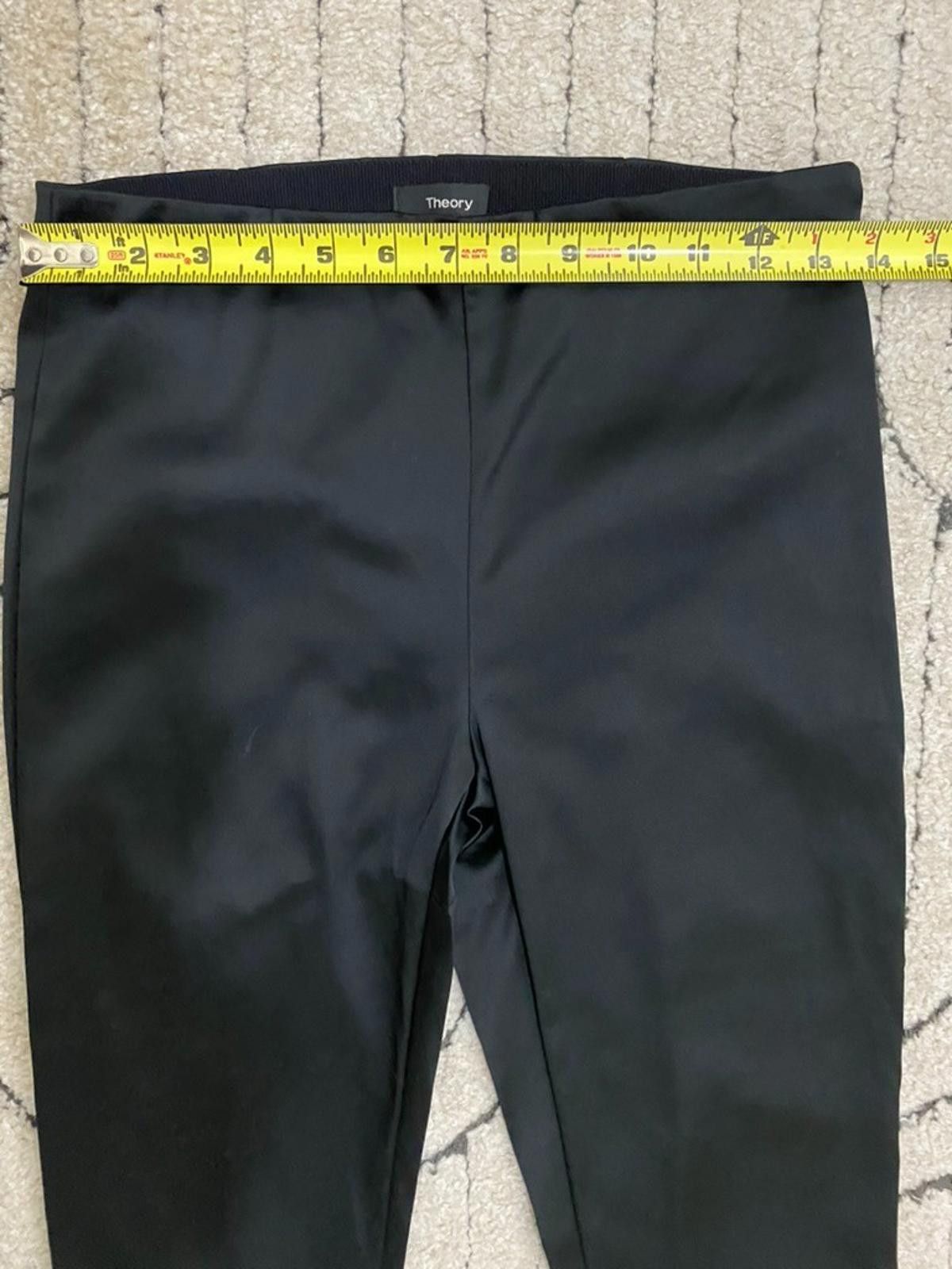 Theory NWT THEORY High-shine Legging with Ankle Zippers (US 4) Size 27" / US 4 / IT 40 - 3 Thumbnail