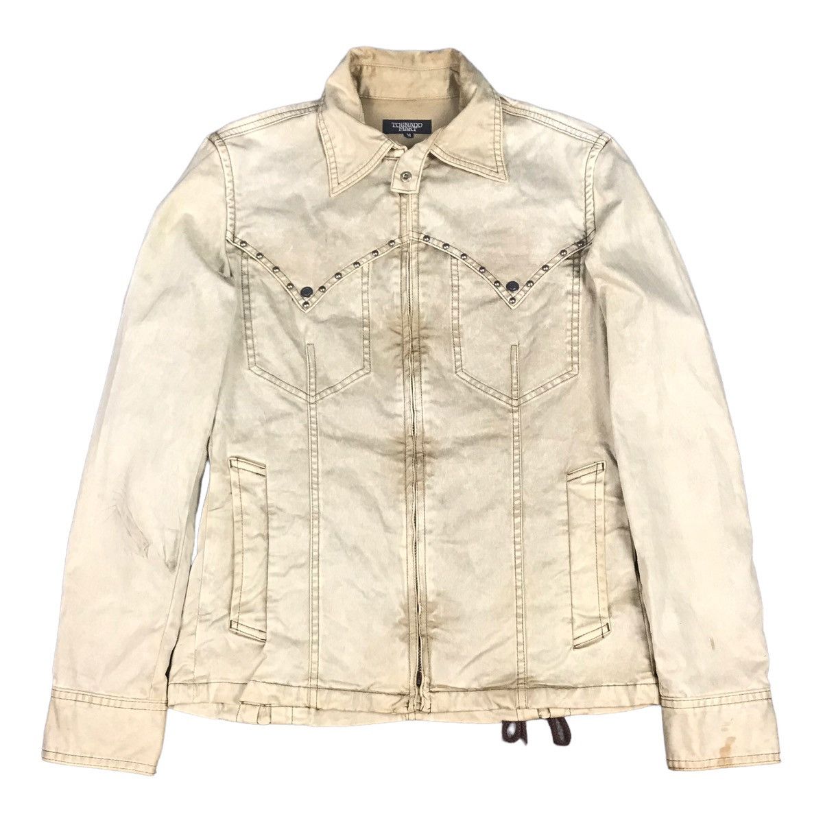 TORNADO MART BROWN FADED RUSTY STYLE TACTICAL JACKET