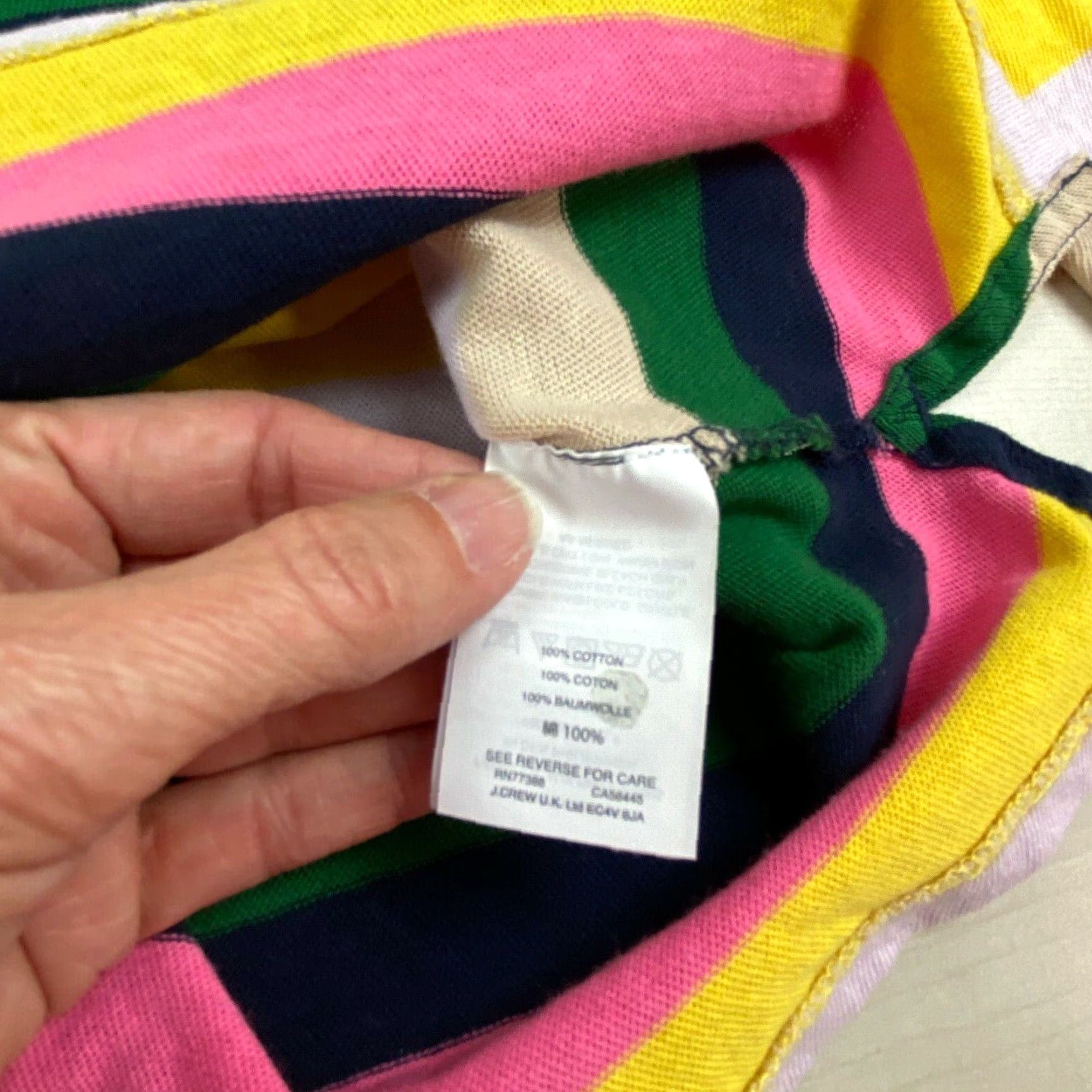 J.Crew J.Crew Womens Striped Boatneck Sweater XS Multicolor 100% Cotton Soft Ladies Size XS / US 0-2 / IT 36-38 - 5 Thumbnail