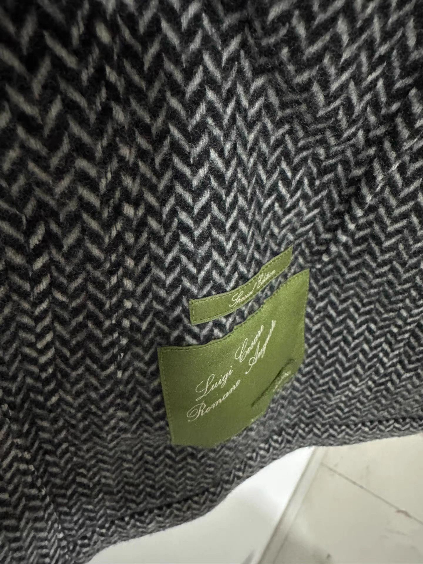 Lardini Lardini Wool-Cashmere Herringbone Blazer K18 Size US S / EU 44-46 / 1 - 4 Thumbnail