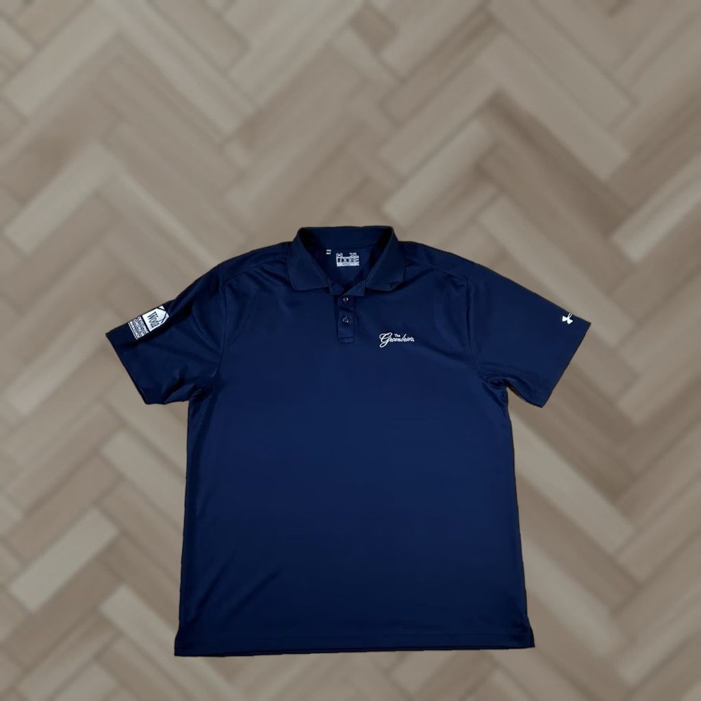 Under Armour Under Armour Golf Polo Shirt Navy Blue Loose Fit HeatGear XL Mens Regular Short Sleeve Polo Men Golf Shirt Size US XL / EU 56 / 4 - 1 Thumbnail