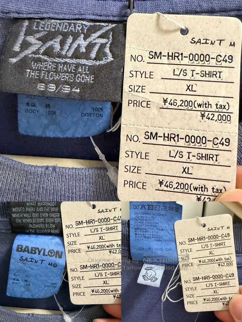 Saint Michael Saint Michael Round Neck Washed Long Sleeve Size US XL / EU 56 / 4 - 8 Thumbnail