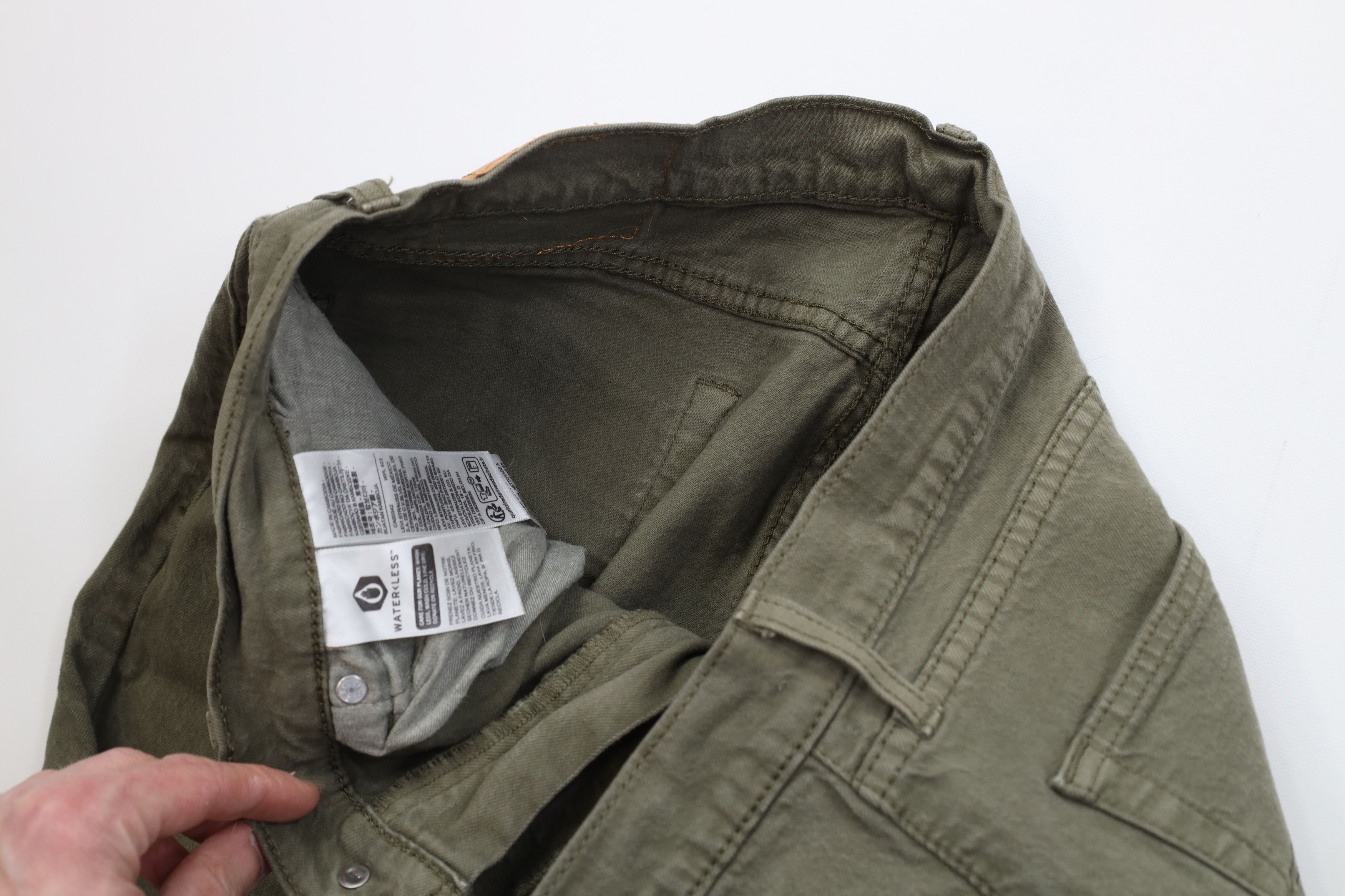 Levi's Vintage Y2K Levis 505 Regular Straight Leg Denim Jeans Green Size US 34 / EU 50 - 8 Thumbnail