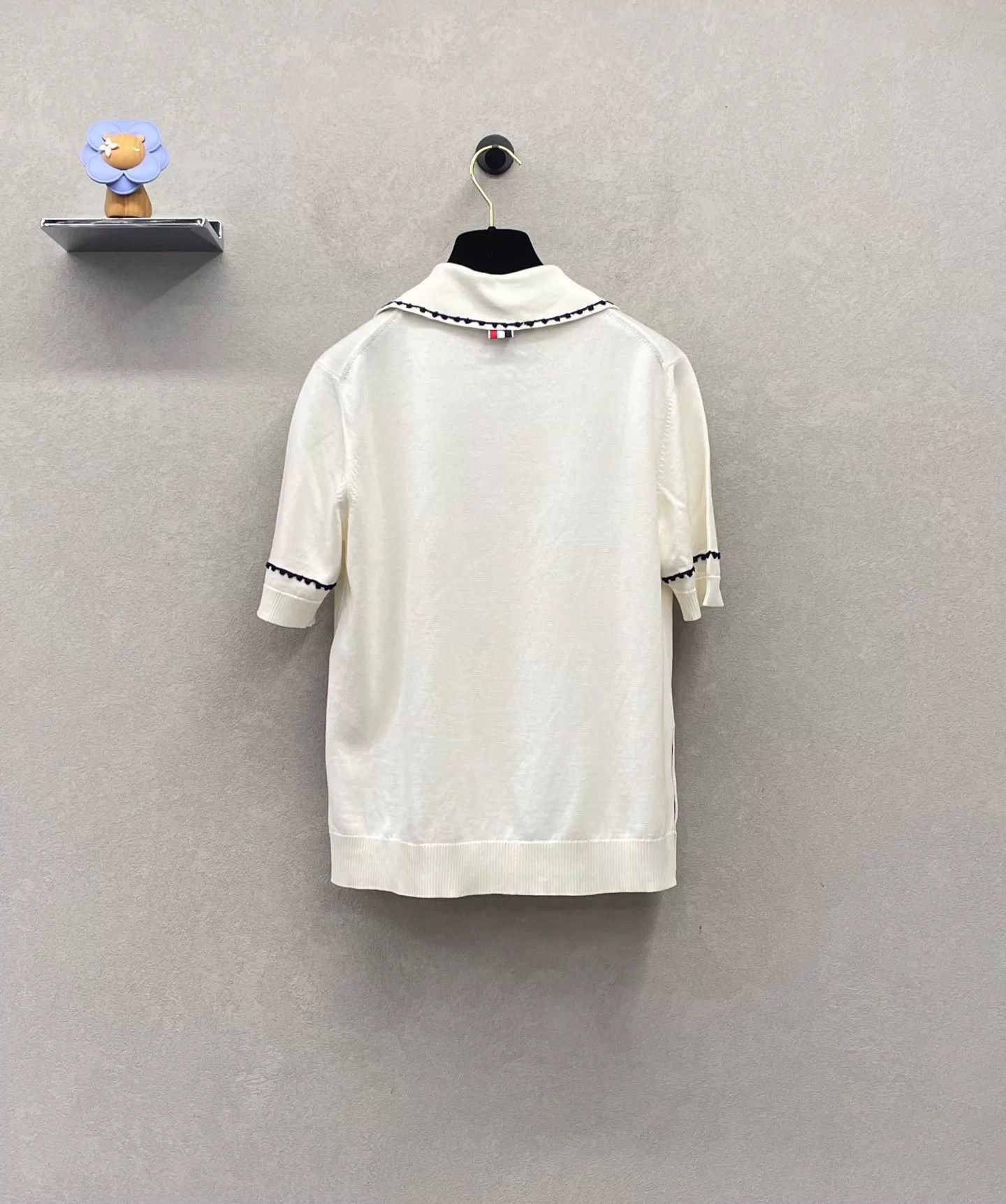 Thom Browne THOM BROWNE Light Knit Short Sleeve Polo Shirt Size 38 Size XS / US 0-2 / IT 36-38 - 2 Thumbnail