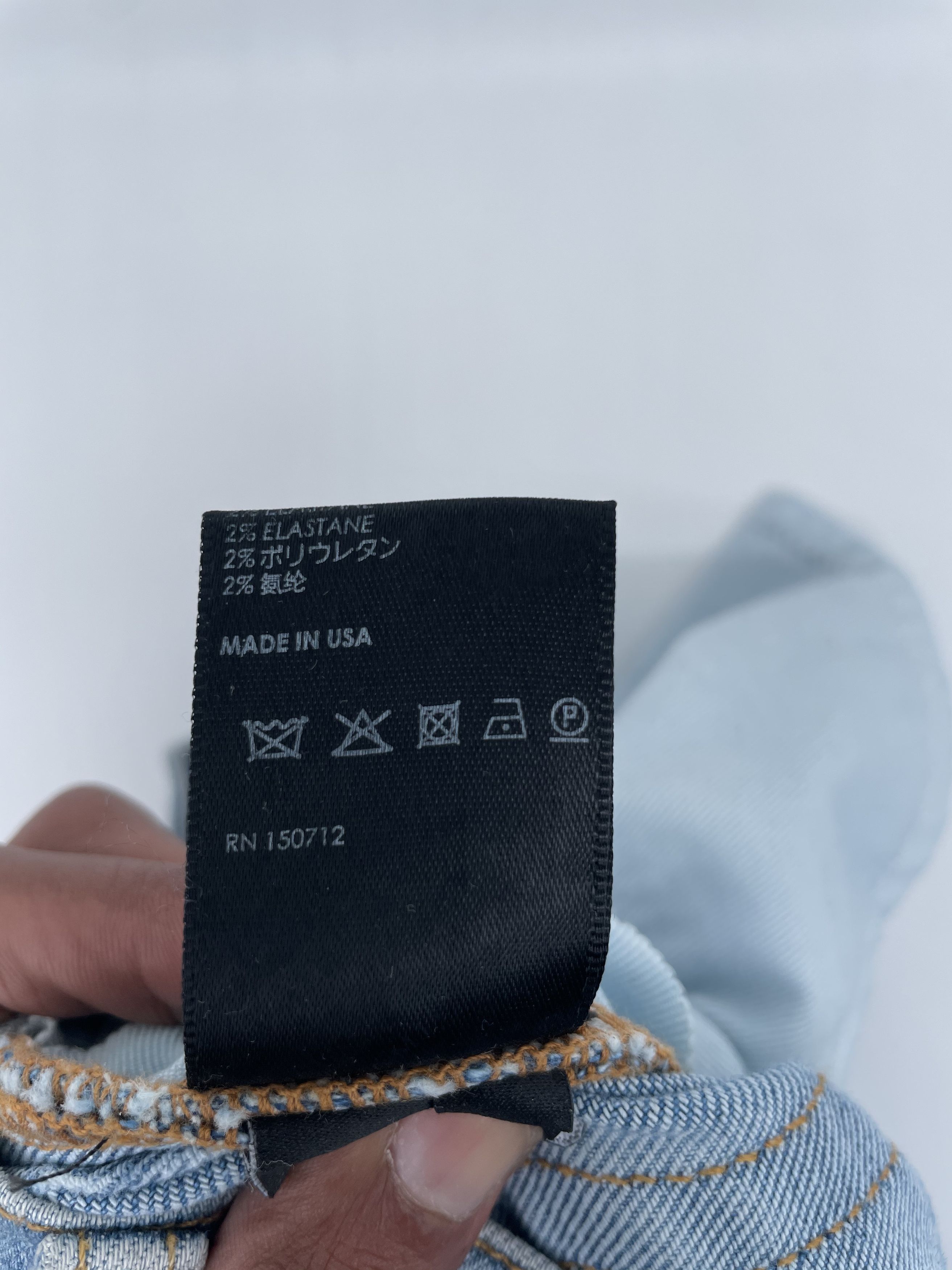 Amiri AMIRI (Zig Zag Light Indigo Jeans) Size US 34 / EU 50 - 10 Thumbnail