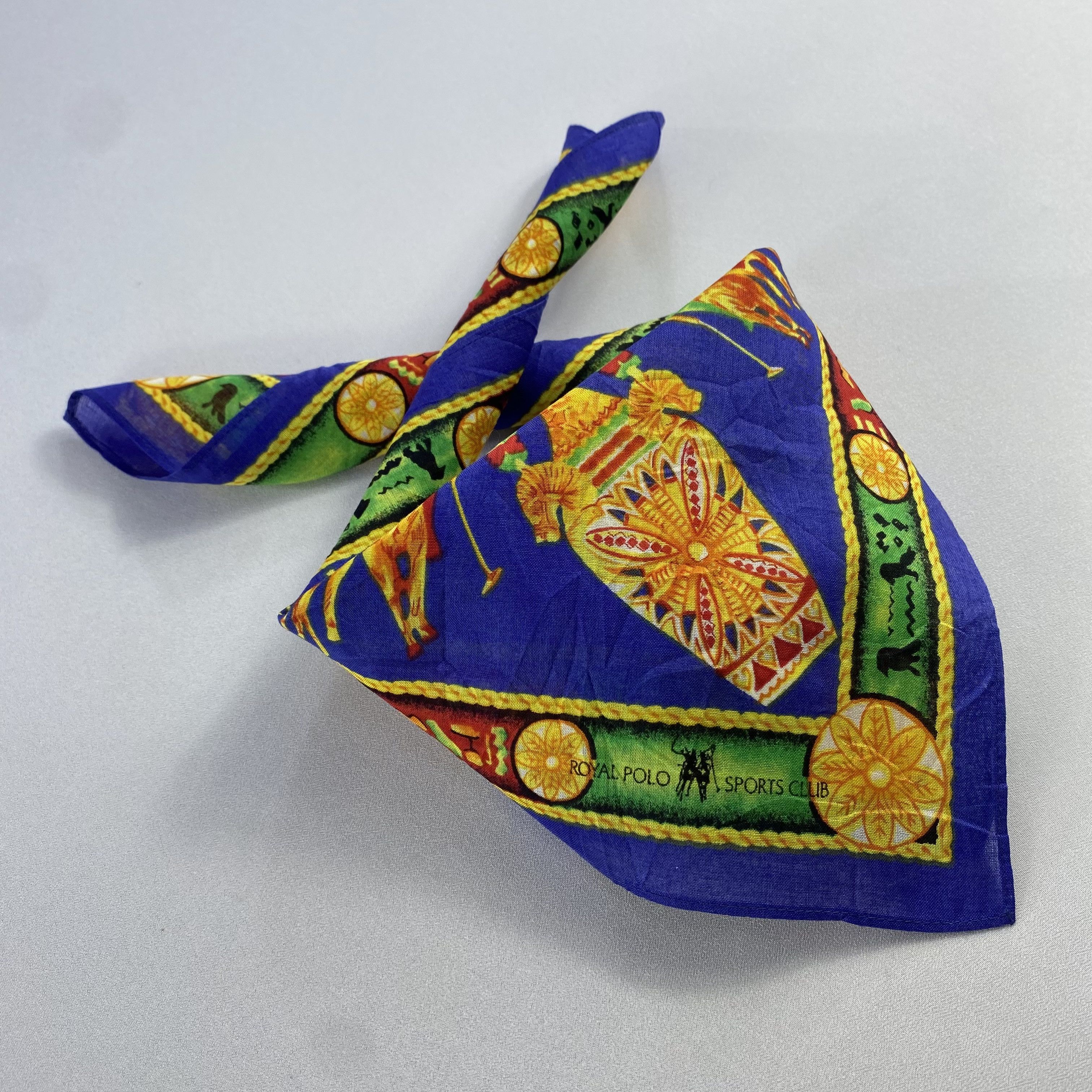 Vintage Polo Bandana/ Handkerchief / Neckerchief Size ONE SIZE - 2 Thumbnail