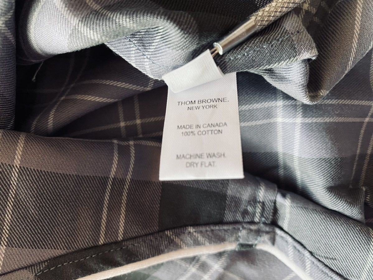 Thom Browne Thom Browne grey/lt grey flannel windowpane check top 2 NWT Size US M / EU 48-50 / 2 - 25 Thumbnail