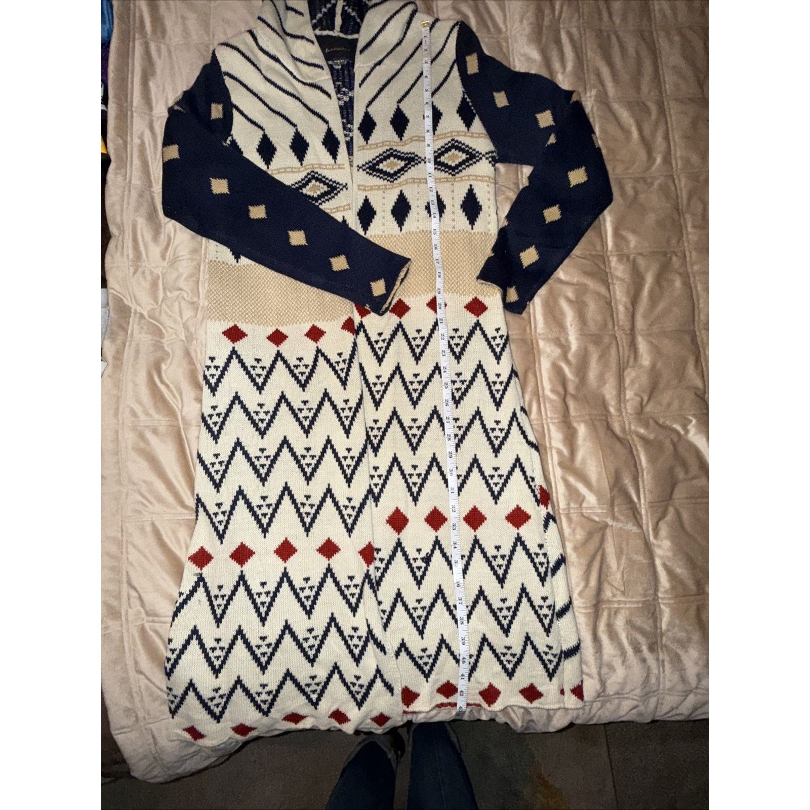 Other Love Marks Women's Aztec Southwest Tribal Cardigan Duster M Size M / US 6-8 / IT 42-44 - 11 Thumbnail