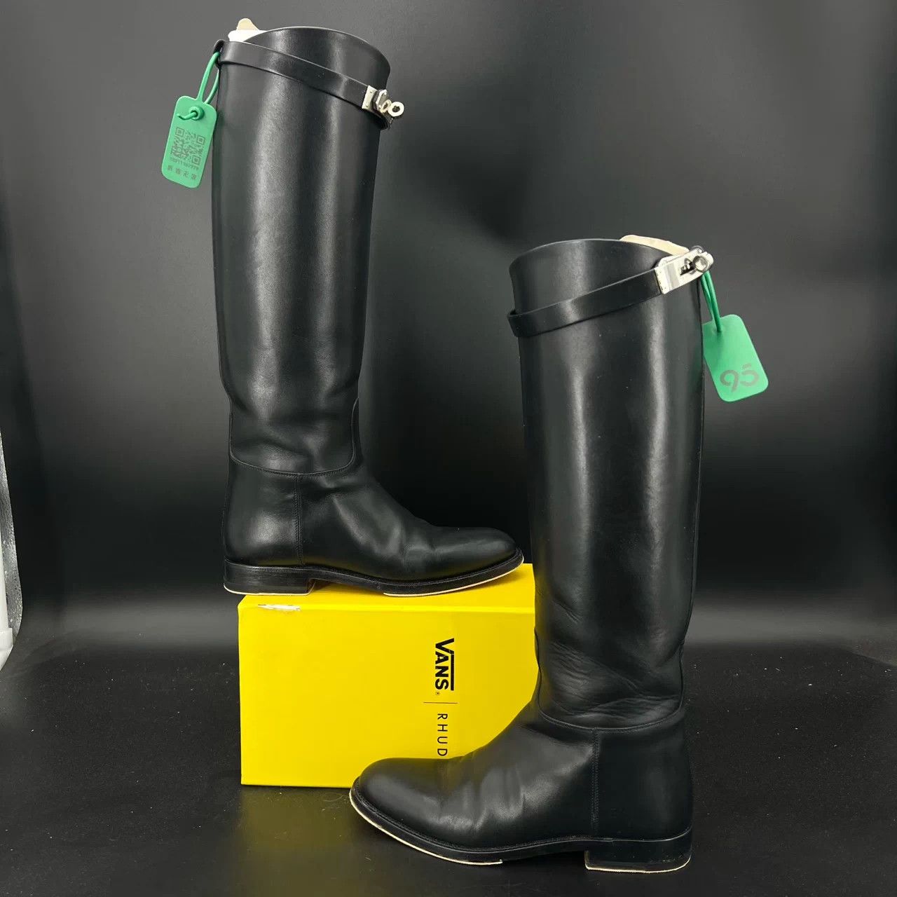 Hermes HERMES Calfskin Knee-High 36, Box & Dust Bag, Worn Size US 5.5 / IT 35.5 - 6 Thumbnail