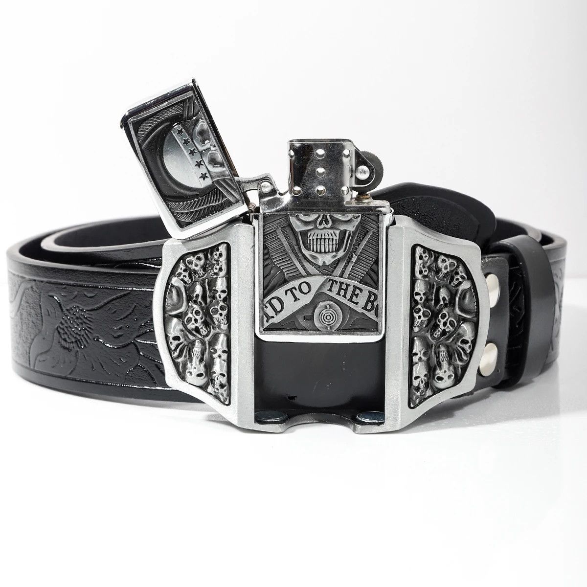 Other Waist Strap Skull Jeans Leather Belt Size ONE SIZE - 1 Thumbnail