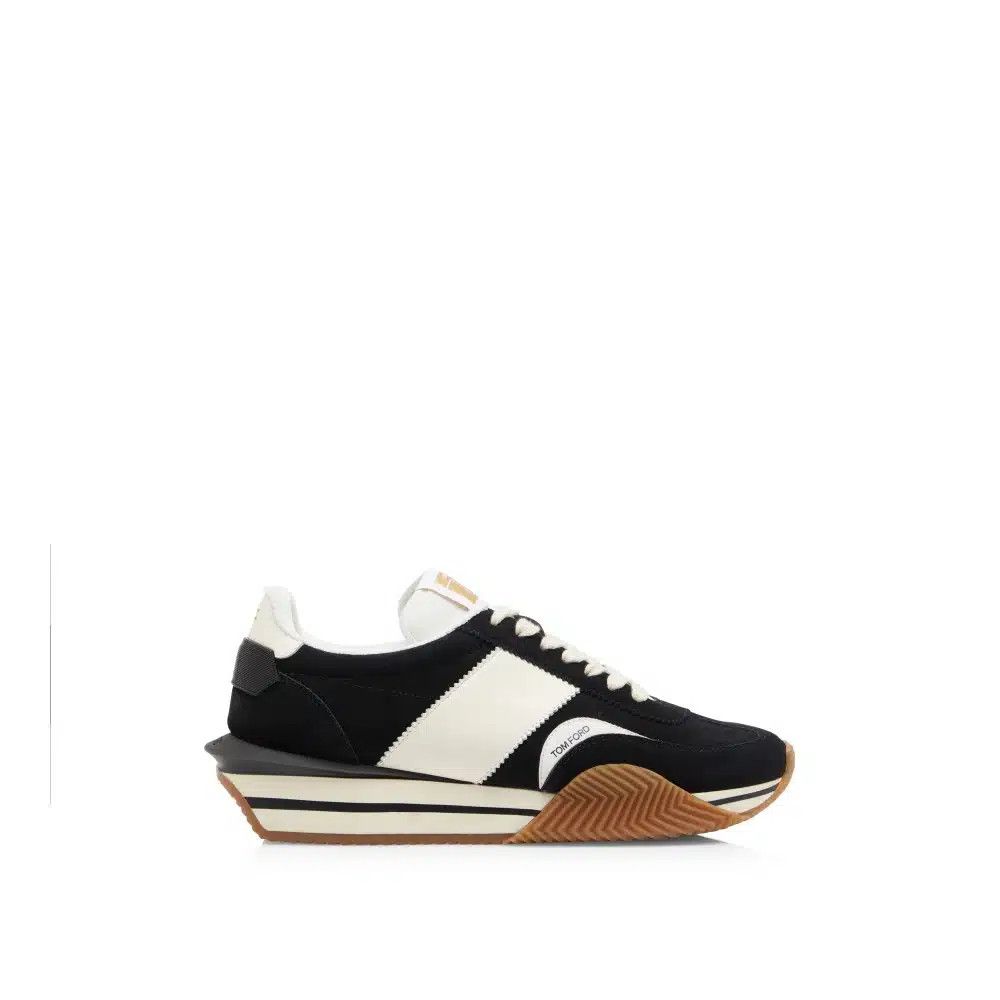 Tom Ford o1loc1c0325 J1292 James Low-Top Sneakers in Black White Size US 6 / EU 39 - 1 Thumbnail