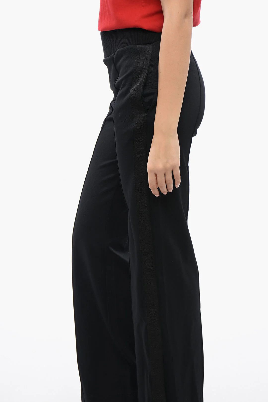 Off-White og1mm0426 Nylon Track Pant in Black Size 25" / US 0 / IT 36 - 3 Thumbnail