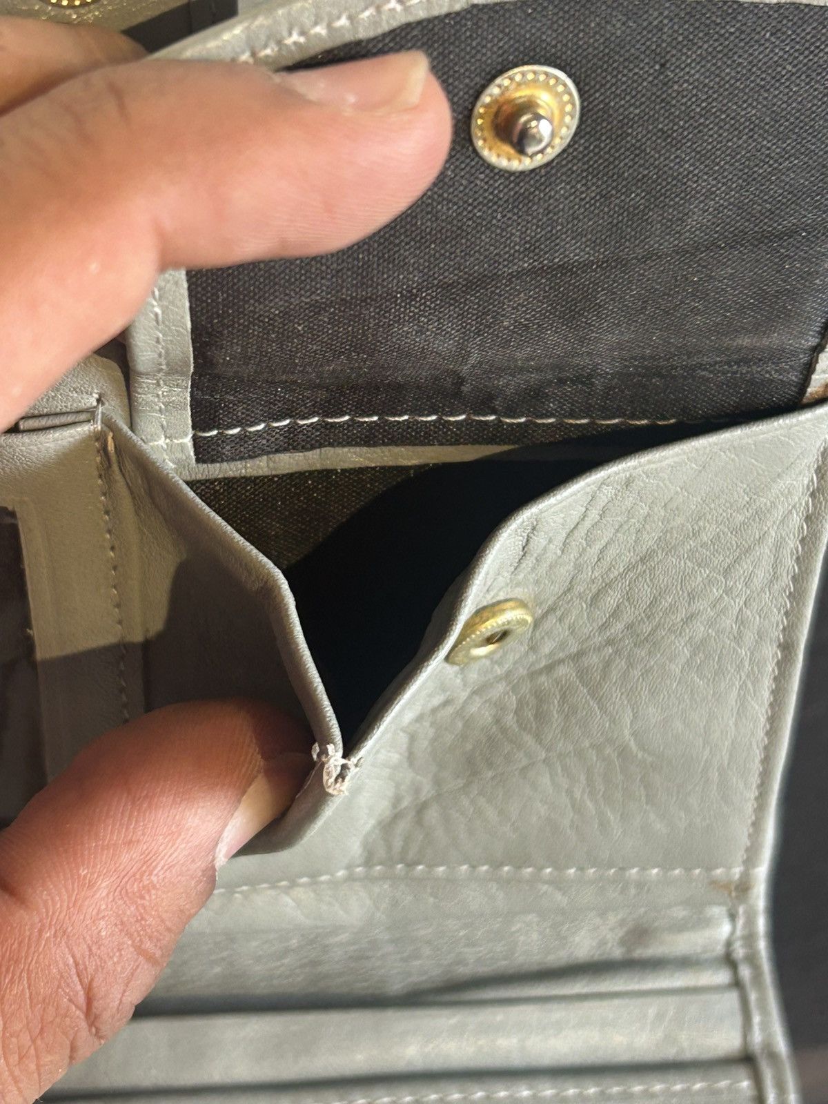 Salvatore Ferragamo Ferragamo Vintage Leather Gray Wallet Size ONE SIZE - 11 Thumbnail