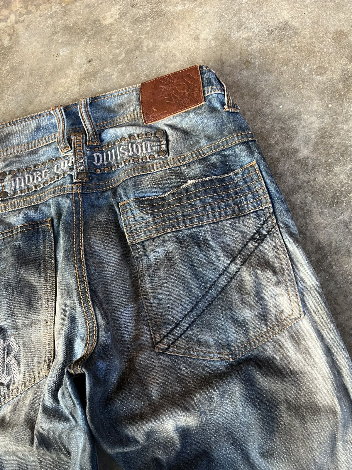 If Six Was Nine × Japanese Brand 💥Rare💥Vintage M.C.D Embroidery Punk Jeans Size US 30 / EU 46 - 15 Thumbnail