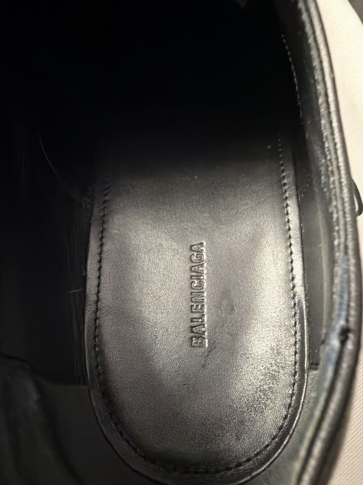 Balenciaga Balenciaga Logo Derby Dress Shoes Black Leather Size 10 Size US 9 / EU 42 - 7 Thumbnail