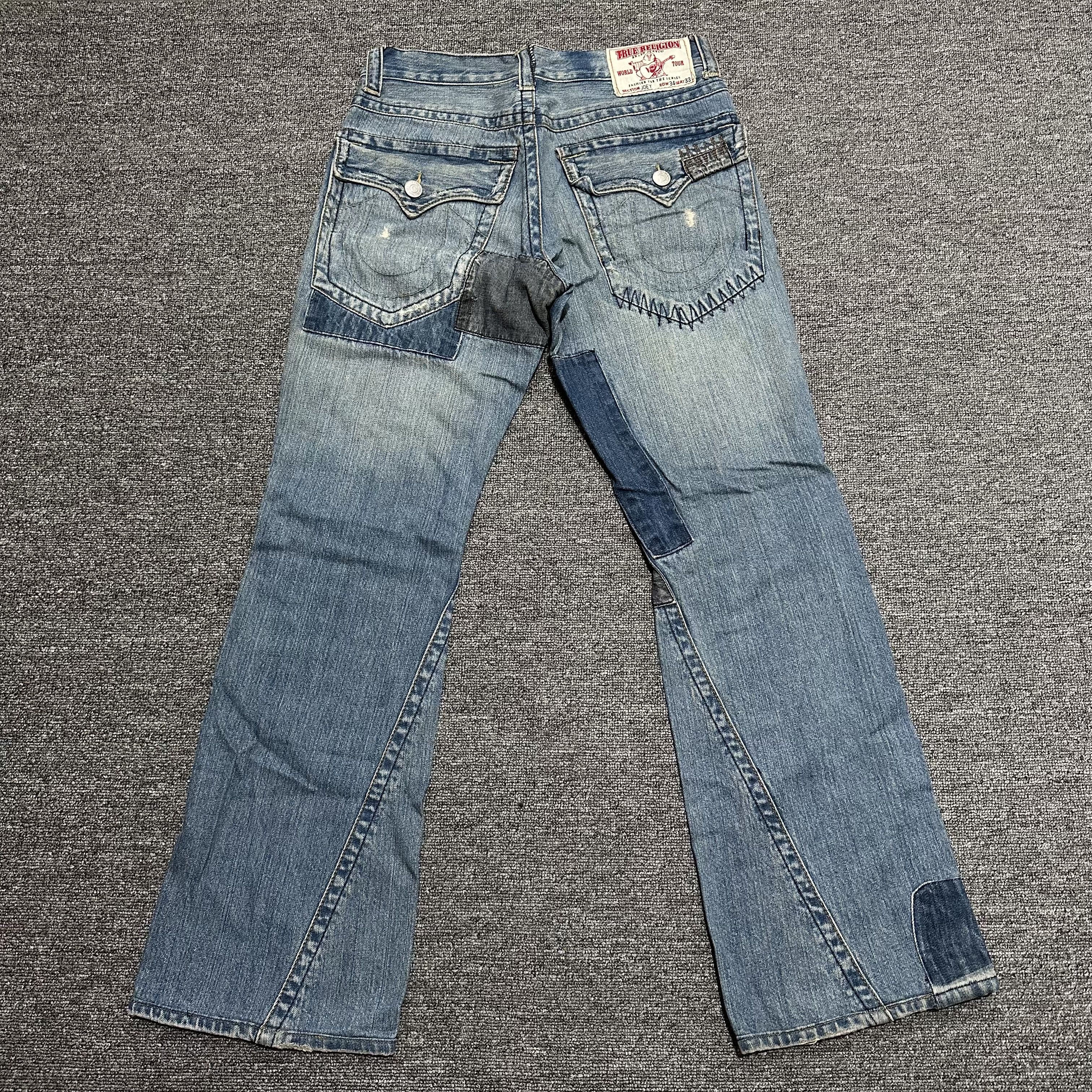 True Religion True Religion Patchwork Distressed Denim Rare Size US 34 / EU 50 - 3 Thumbnail