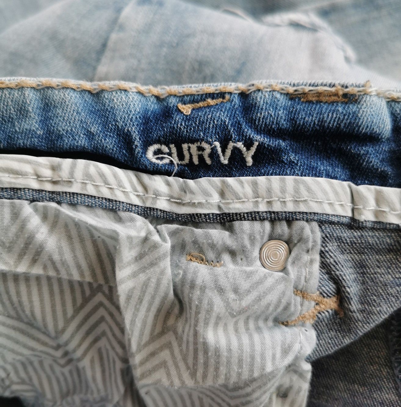 Vintage Y2k Vanity Curvy Bootcut Stretch Jeans Size 30" / US 8 / IT 44 - 10 Thumbnail