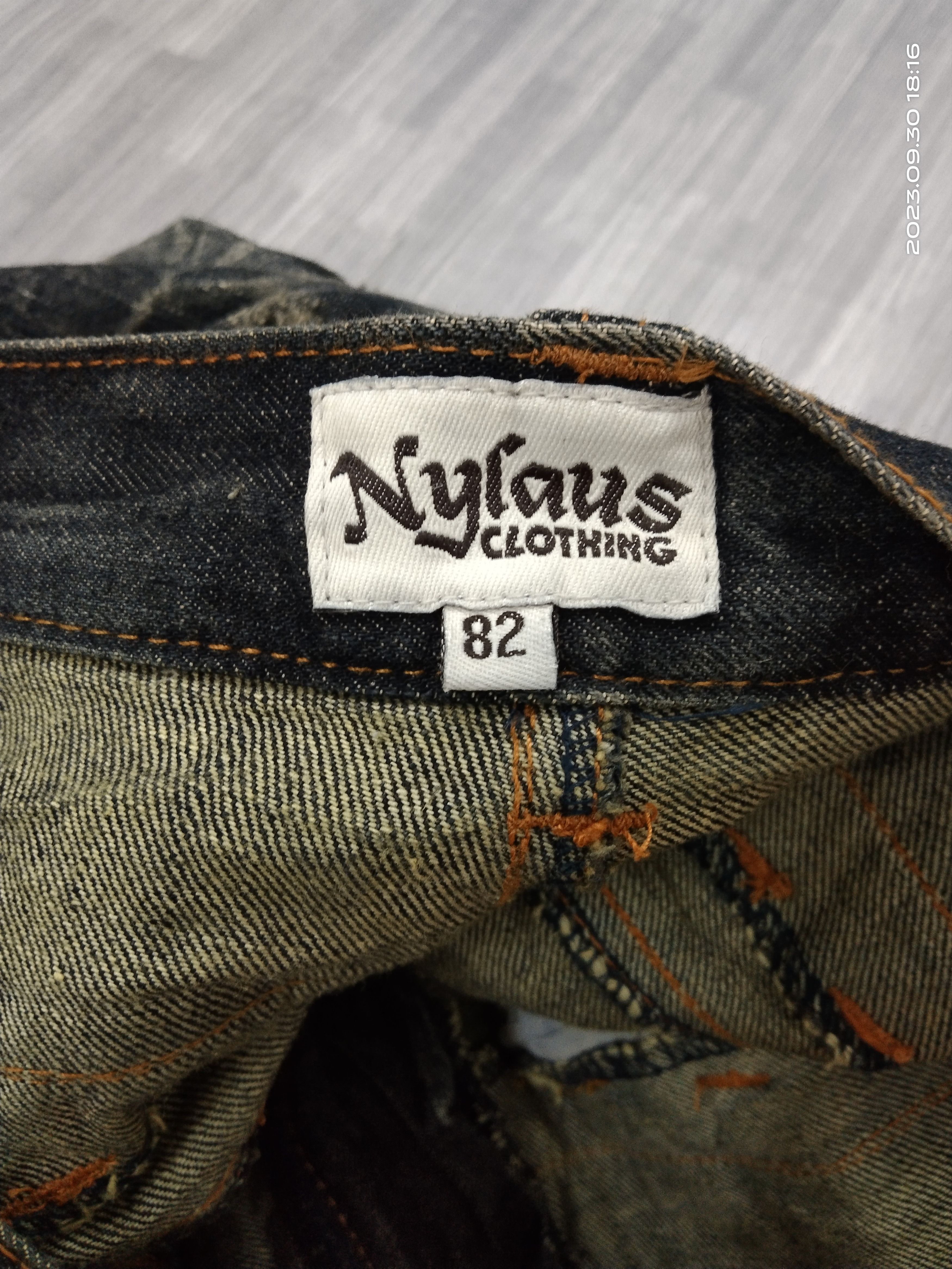 Japanese Brand DOUBLE WAIST SICK RUSTY NYLAUS DENIM PANTS Size US 31 - 8 Thumbnail