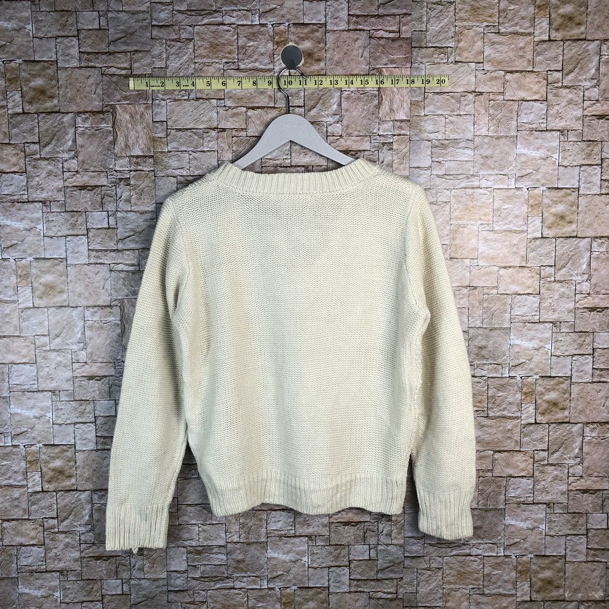 Homespun Knitwear × Japanese Brand Hypen Worl Gallery White Knitwear #A922 Size M / US 6-8 / IT 42-44 - 12 Thumbnail