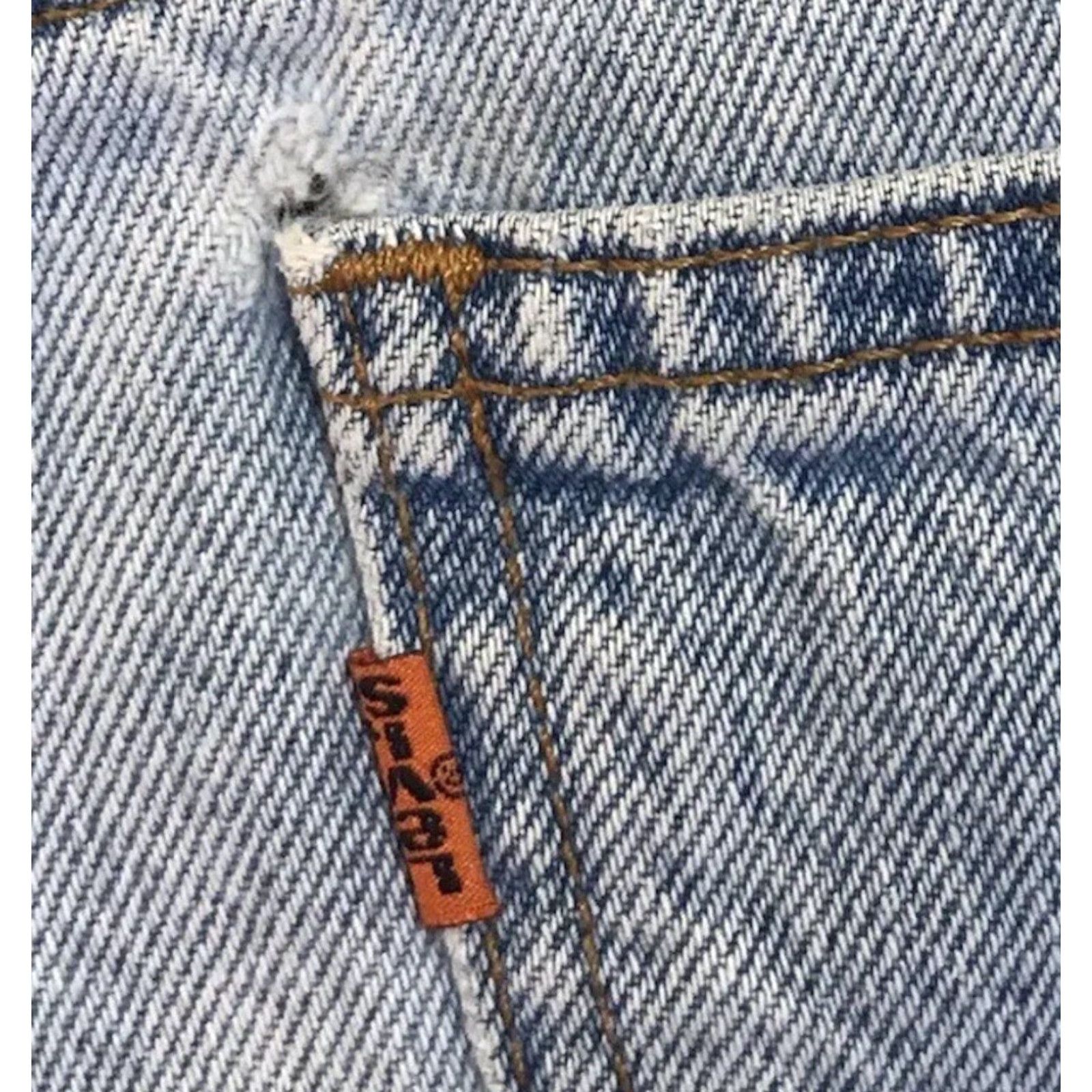 Levi's VINTAGE Levi's Denim Shorts Mens 34 Inseam 11" Orange Tab 550 Waist 34 Blue Casual 90s USA Jeans Short Shorts Size US 34 / EU 50 - 6 Thumbnail