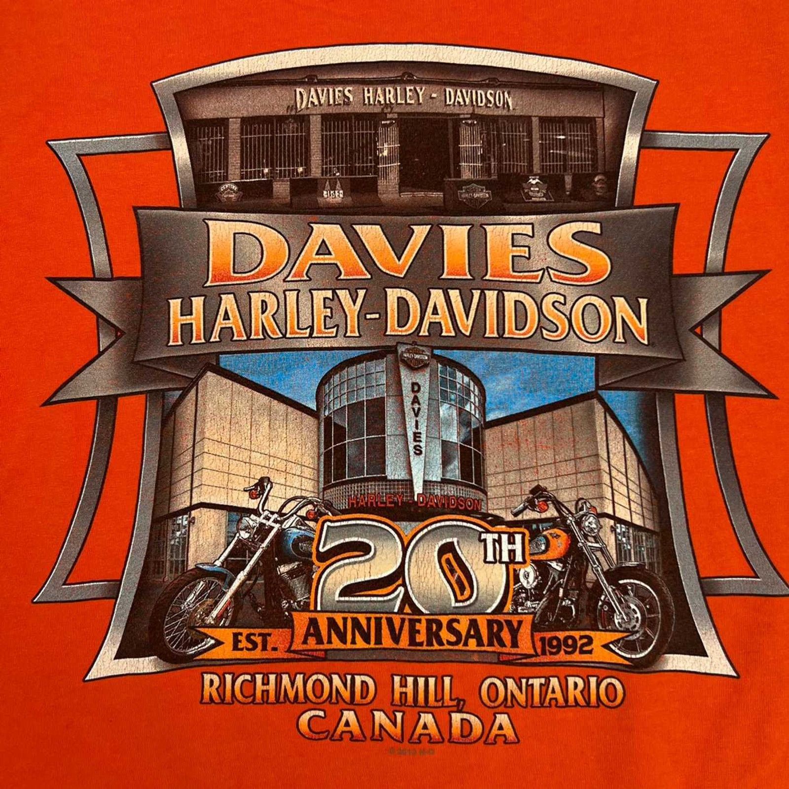Harley Davidson × Vintage 2013 Harley Davidson T Shirt 20th Anniversary Motorcycle Tee Size US XXL / EU 58 / 5 - 2 Thumbnail