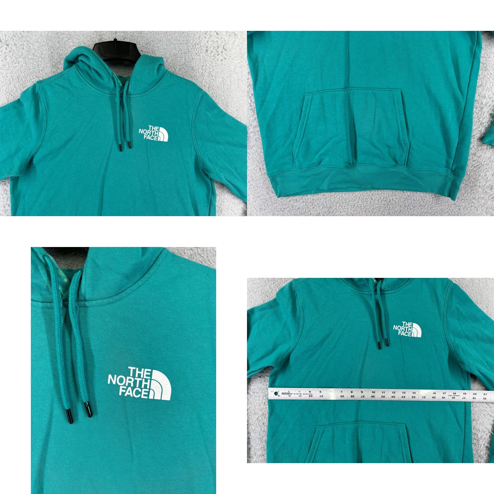 The North Face The North Face Womens Hoodie Pullover Cotton Jersey Teal Activewear Casual Fall Winter Small Women Size S / US 4 / IT 40 - 8 Thumbnail