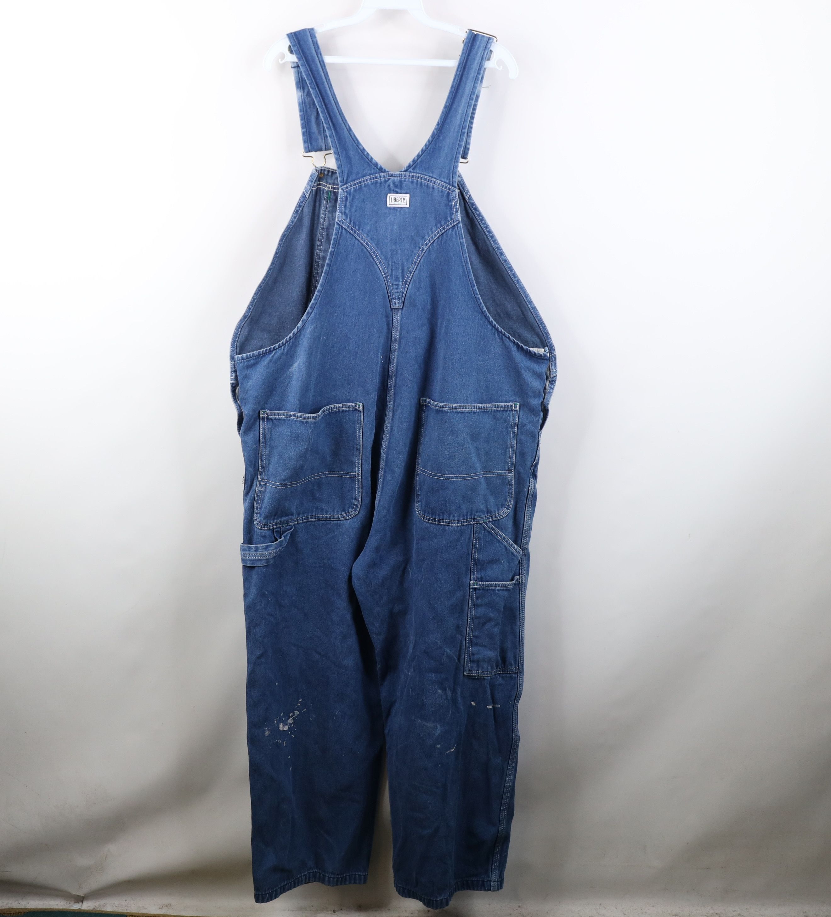 Vintage Vintage Y2K Streetwear Distressed Wide Leg Denim Overalls Size US 44 / EU 60 - 14 Thumbnail