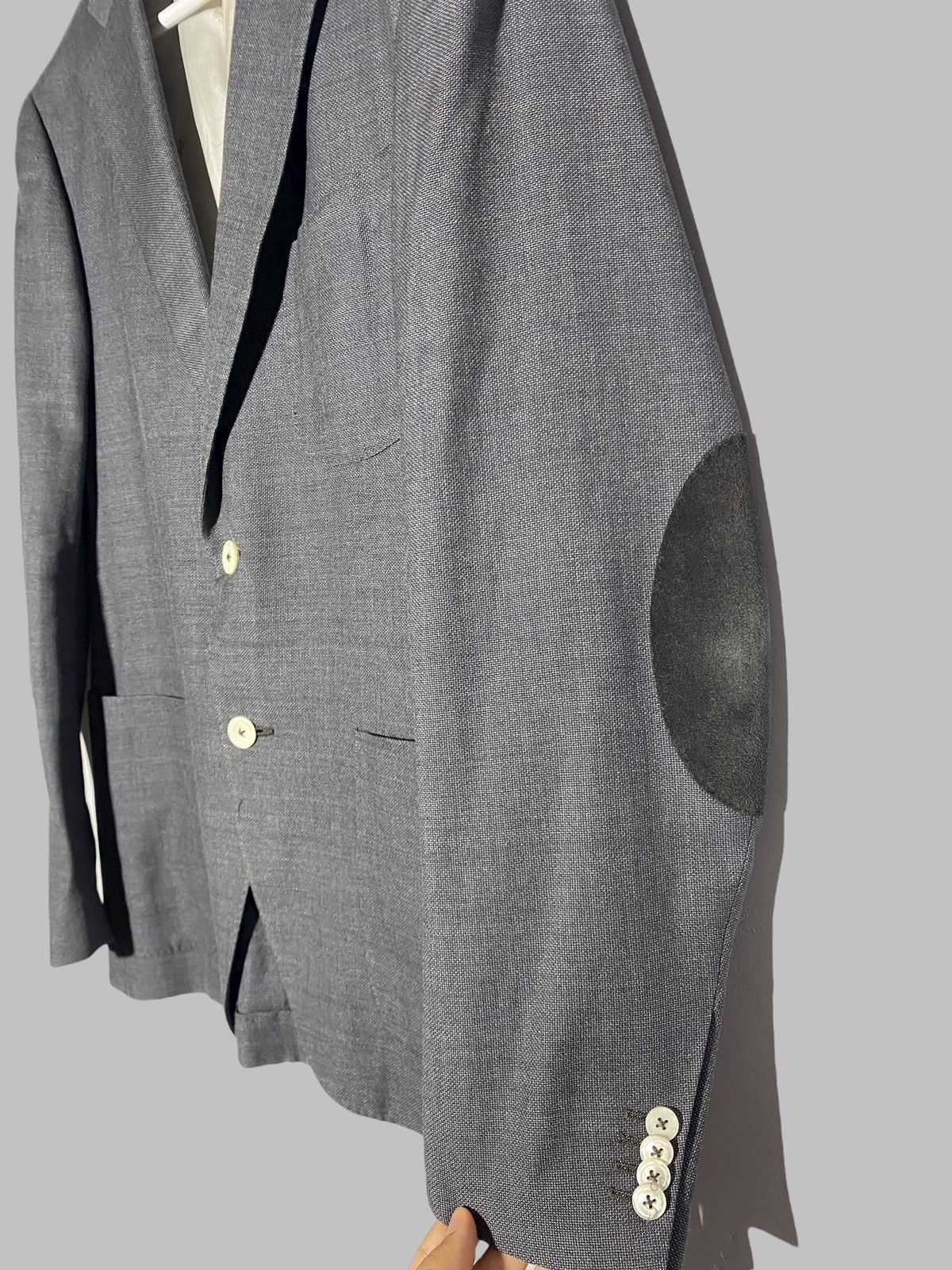 Isaia Isaia Napoli Wool Linen Silk Grey Suit Blazer Size US M / EU 48-50 / 2 - 7 Thumbnail