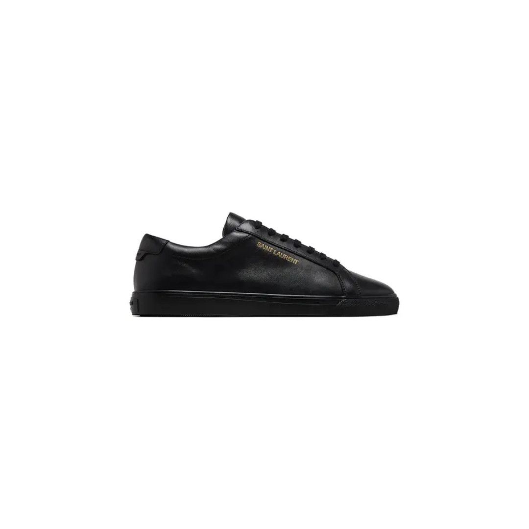 Saint Laurent Paris oc11z1125 606833 Andy Sneakers in Leather in Black Size US 14 / EU 47 - 1 Thumbnail