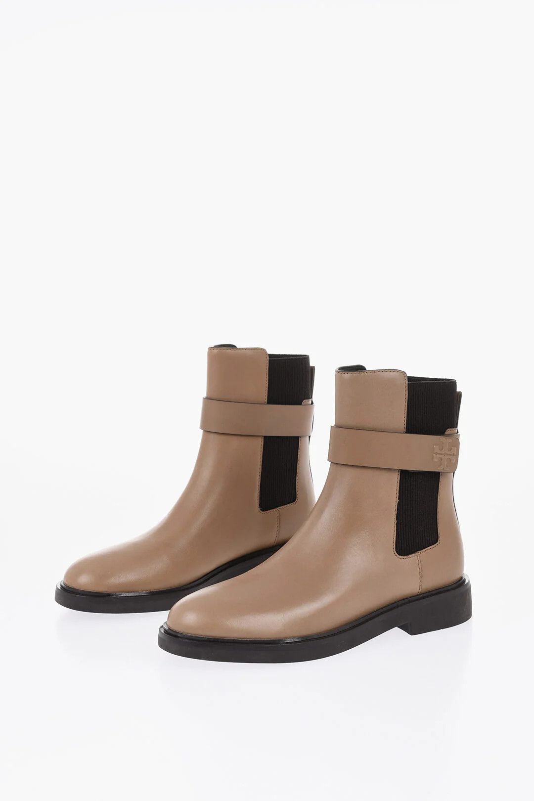 Tory Burch og1mm0426 Leather Chelsea Ankle Boots in Brown Size US 11 / IT 41 - 3 Thumbnail