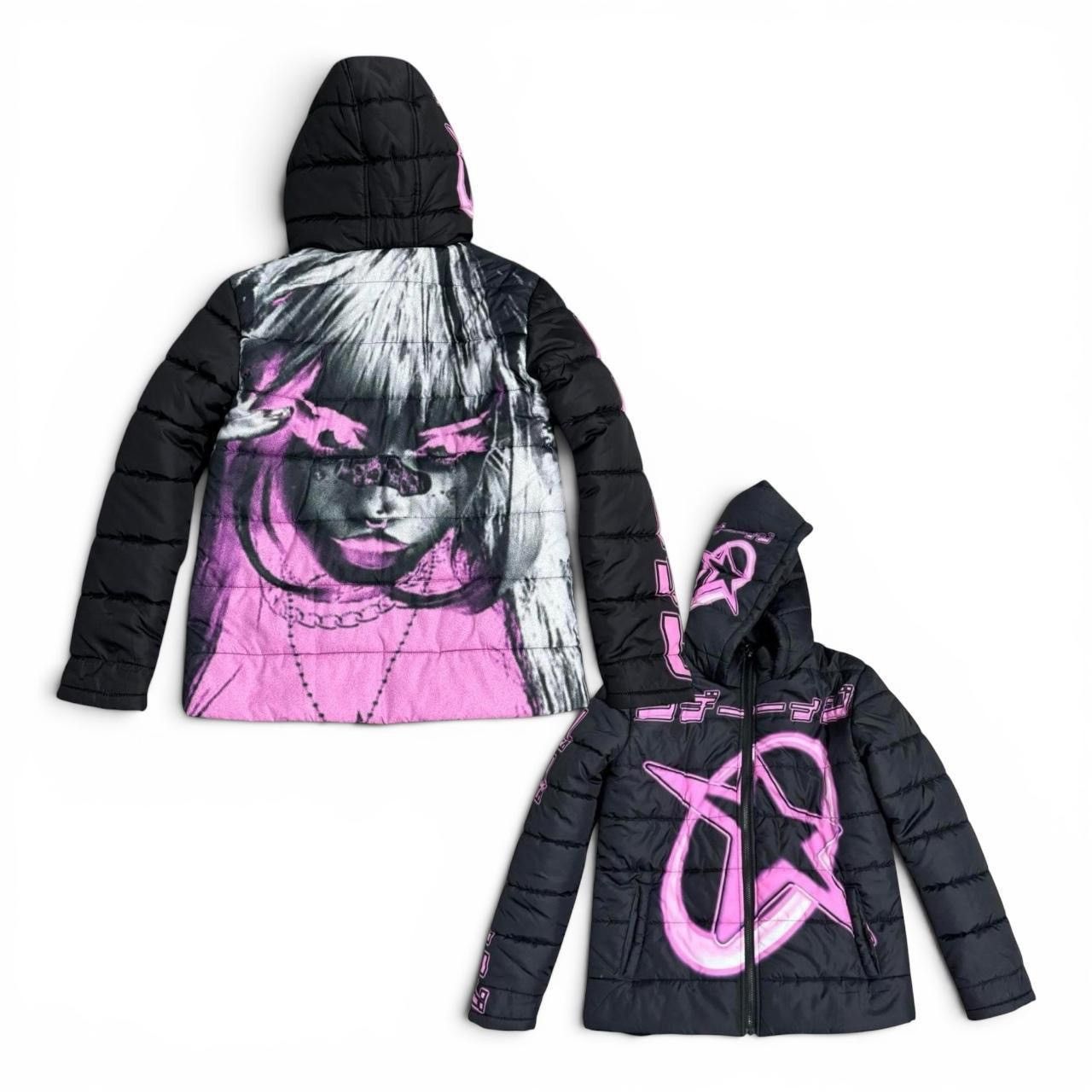 Other Shadow Banned Y2K KINSHI Puffer Jacket Pink (M) Size US M / EU 48-50 / 2 - 6 Thumbnail