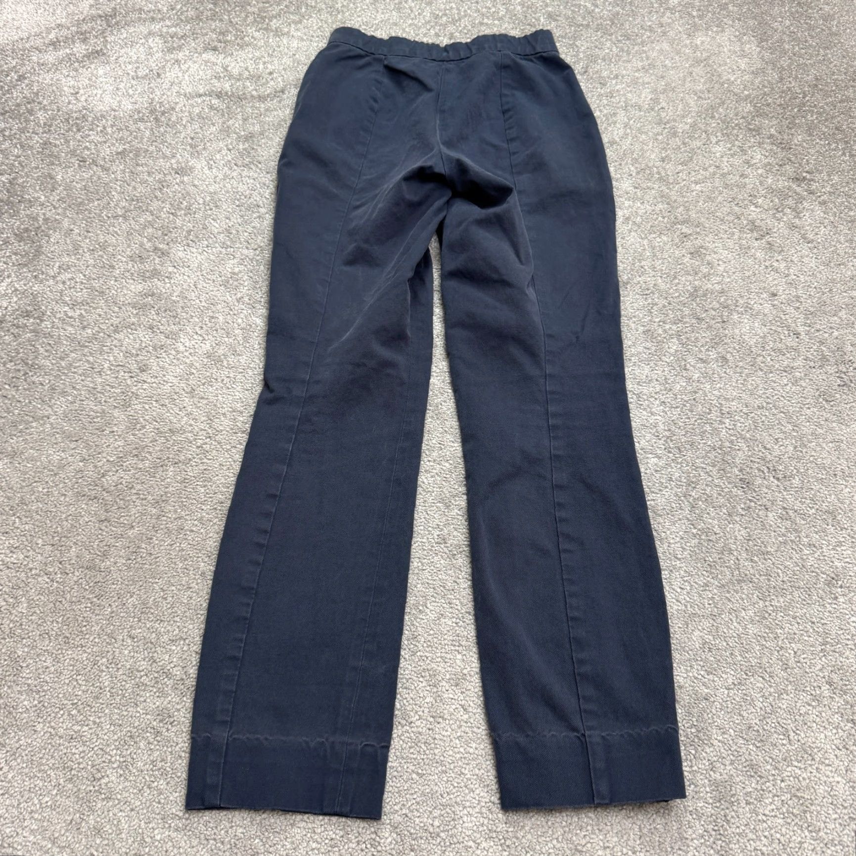 Everlane VINTAGE Everlane Blue Cotton Blend Straight Leg Pants Women’s Size 00 High Rise Casual Workwear Size 24" / US 00 / IT 34 - 2 Thumbnail