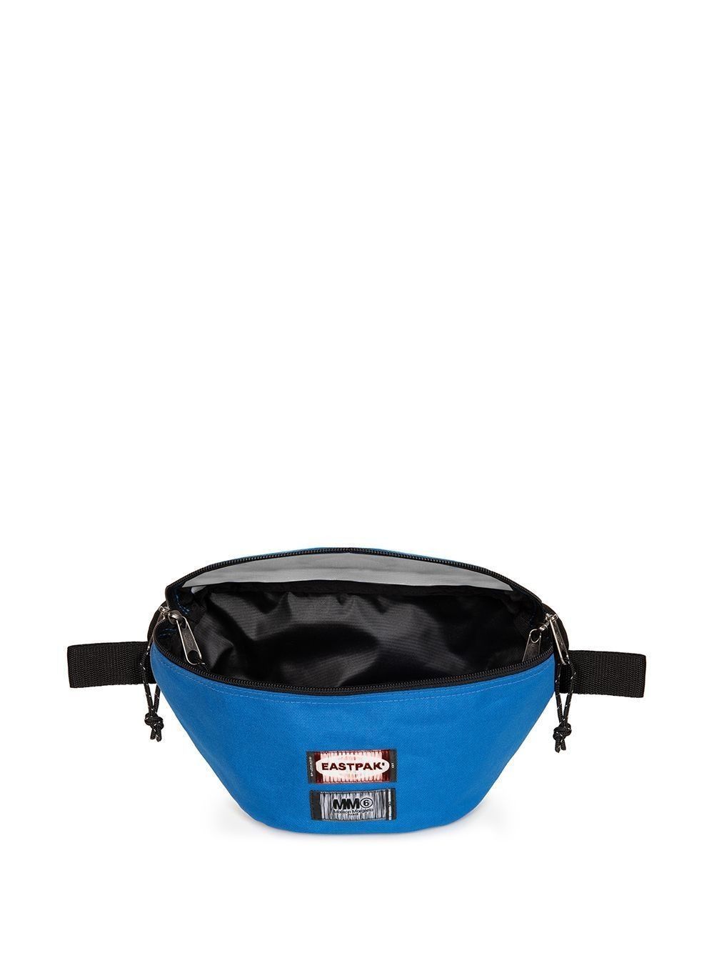Eastpak × Maison Margiela MM6 x Eastpak 2-Label Box Logo Zip Waist Belt Bag Blue Size ONE SIZE - 3 Thumbnail