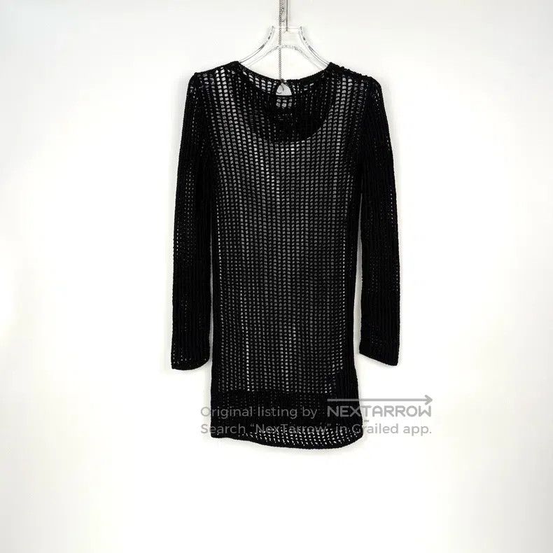 Prada Prada Black classic logo two-piece hollow knitted dress Size XS / US 0-2 / IT 36-38 - 4 Thumbnail