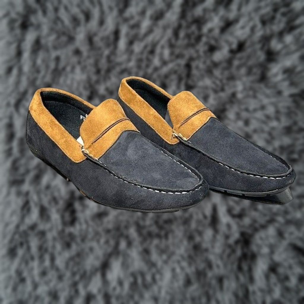 Vintage Fiesso Loafers Slip On Driving Moccassin Suede Comfort 7 Men Casual Workwear Black Uk 6.5 Us 7 EU 40 Loafer Closed Toe Slip On Size US 7 / EU 40 - 1 Thumbnail