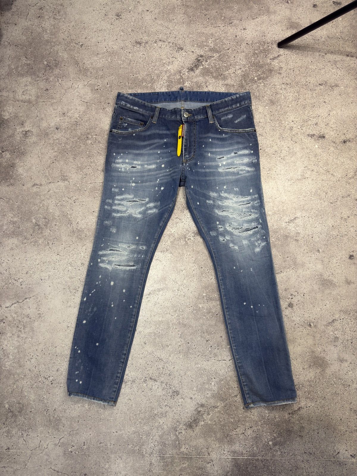 Dsquared2 Dsquared2 Distressed Skinny Jeans Size US 34 / EU 50 - 1 Thumbnail
