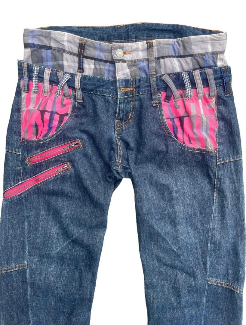 Japanese Brand Japanese Brand Double Waist Jeans Size US 33 - 5 Thumbnail
