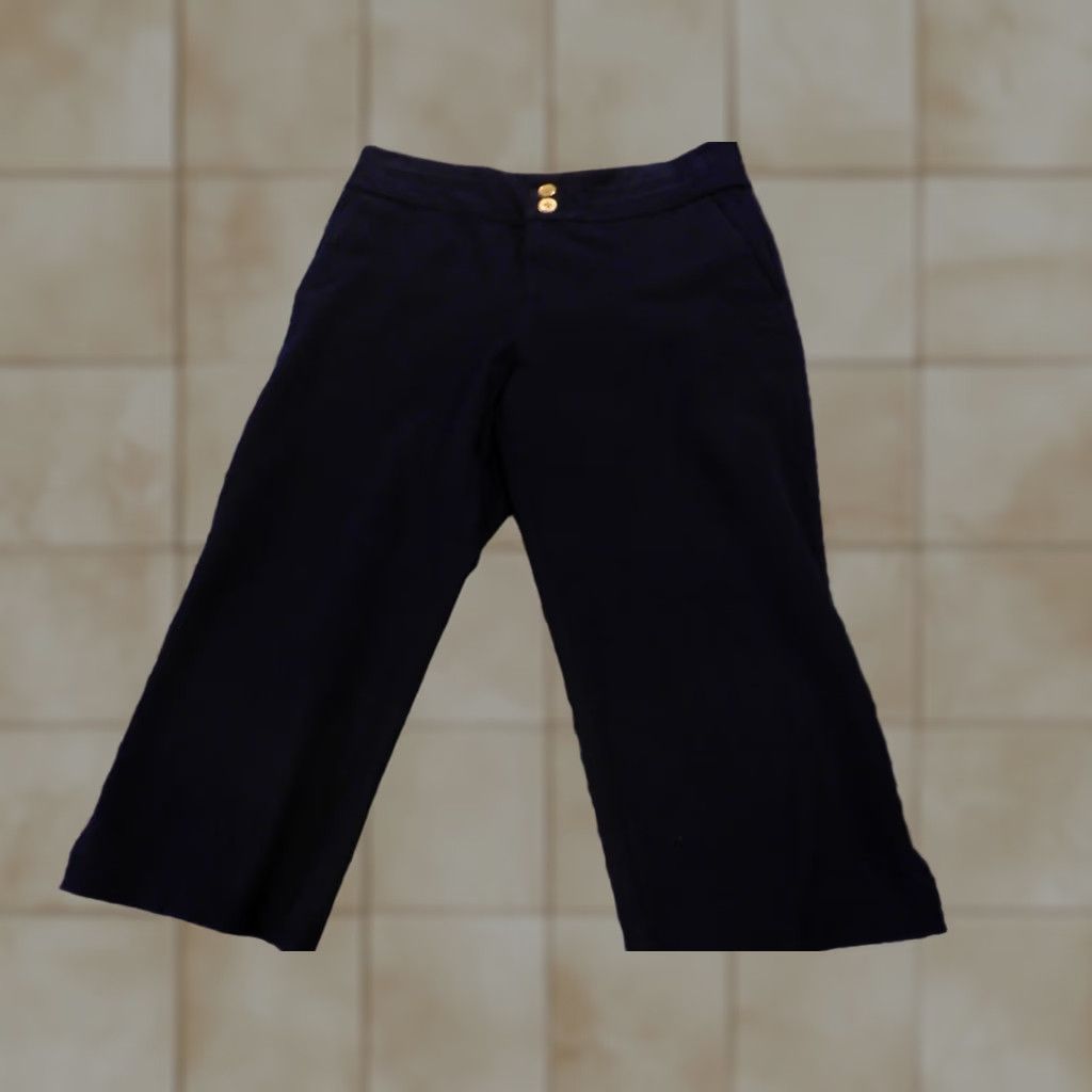 Ralph Lauren Lauren Ralph Lauren Womens Pants 4P Petite Purple Stretch Straight Crop Pant Cropped Straight 18in Inseam Womens Size 27" / US 4 / IT 40 - 1 Thumbnail