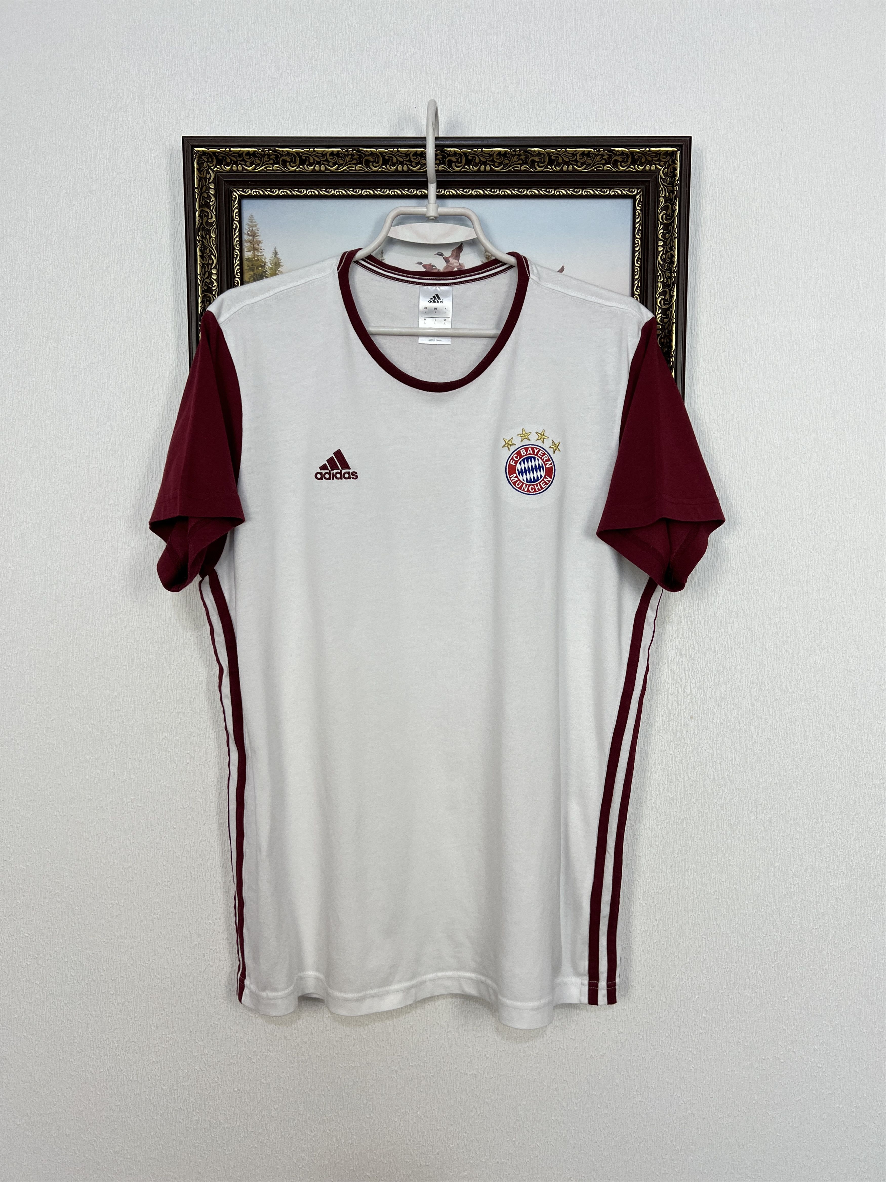 Adidas 2016 Bayern Munich adidas Cotton Tee Football Shirt Soccer Size US L / EU 52-54 / 3 - 1 Thumbnail
