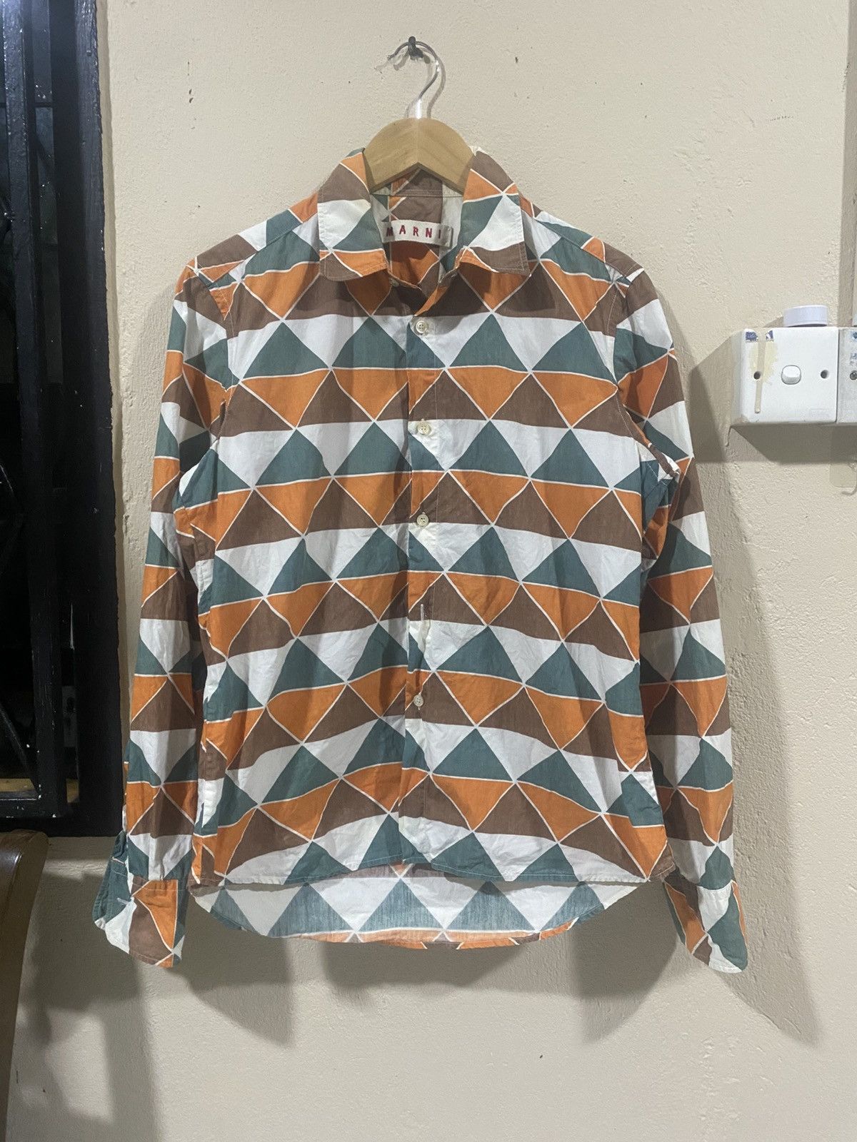 Marni Marni Abstract Button Up Shirt Size US S / EU 44-46 / 1 - 1 Thumbnail